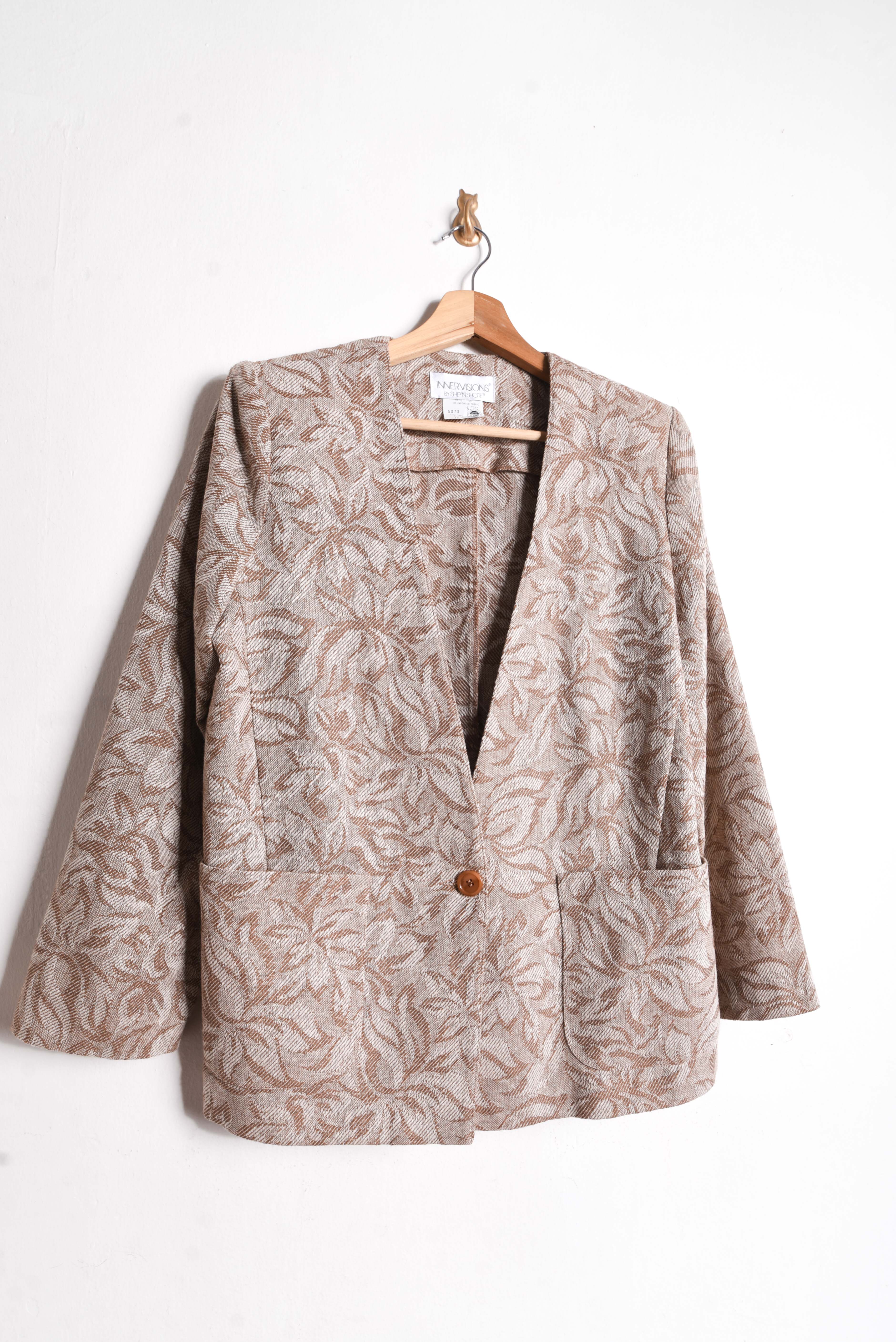 Blazer vintage gobelino floral