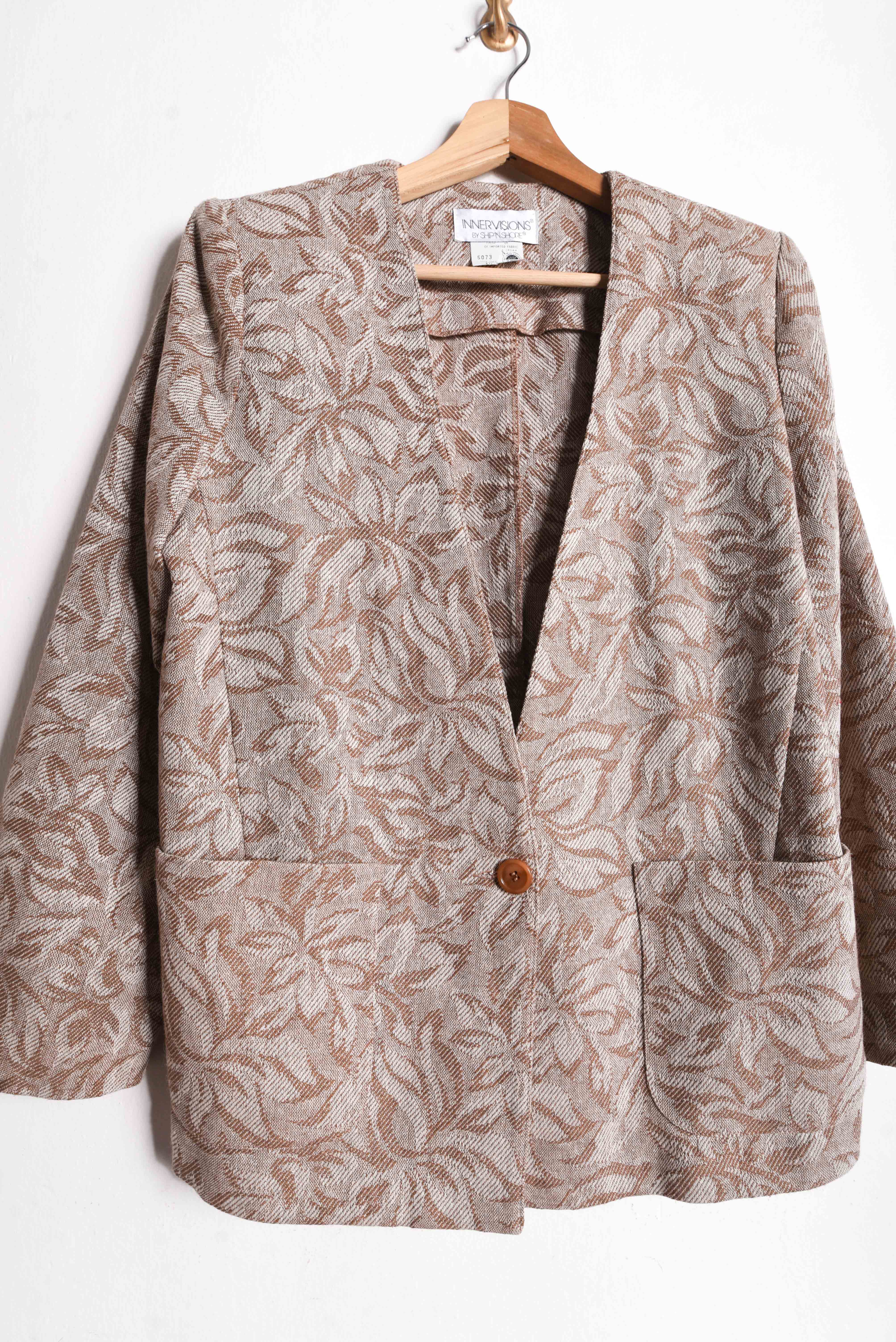 Blazer vintage gobelino floral