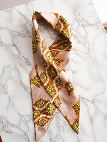 Pañuelo paisley 70s beige