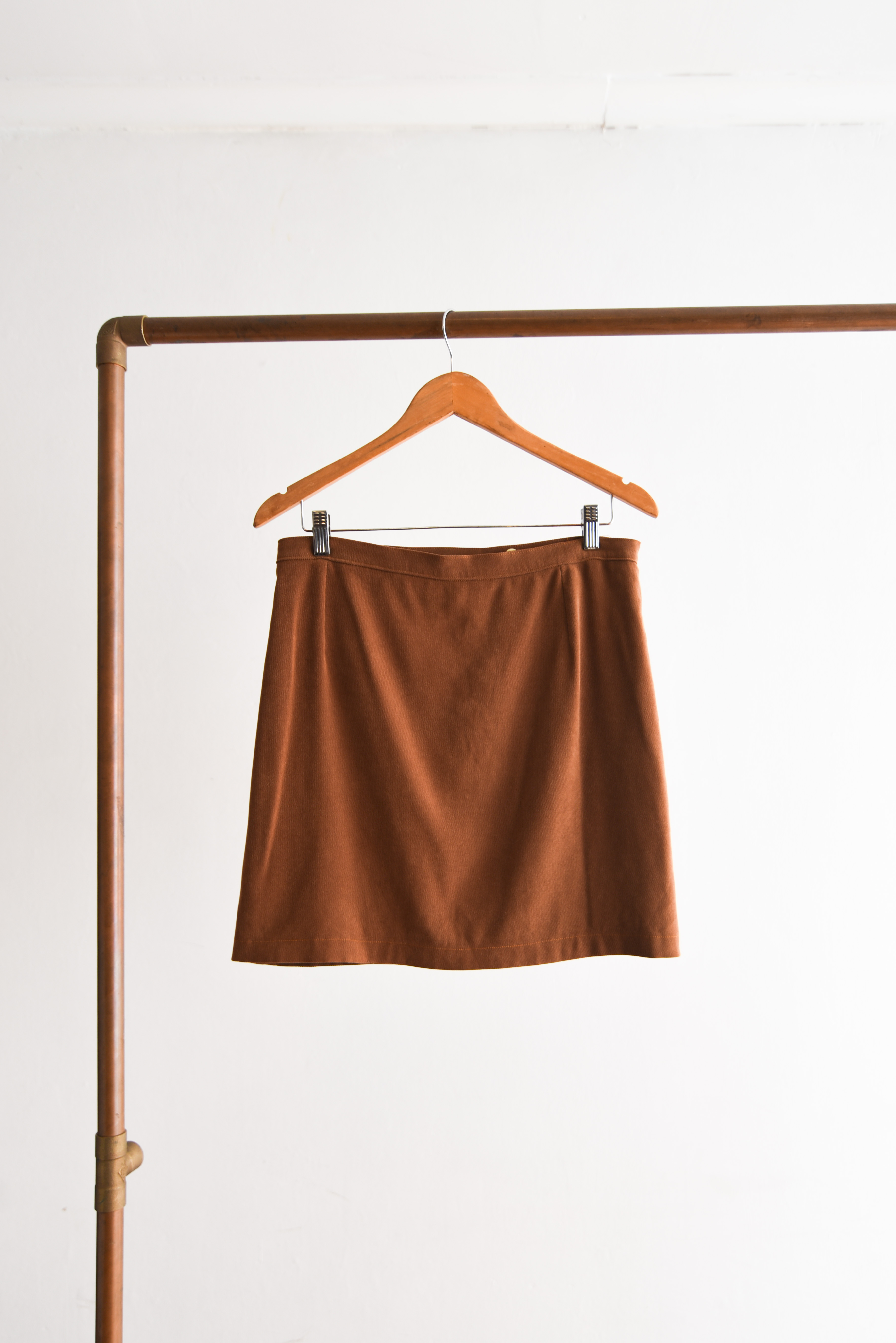 Falda envolvente café vintage