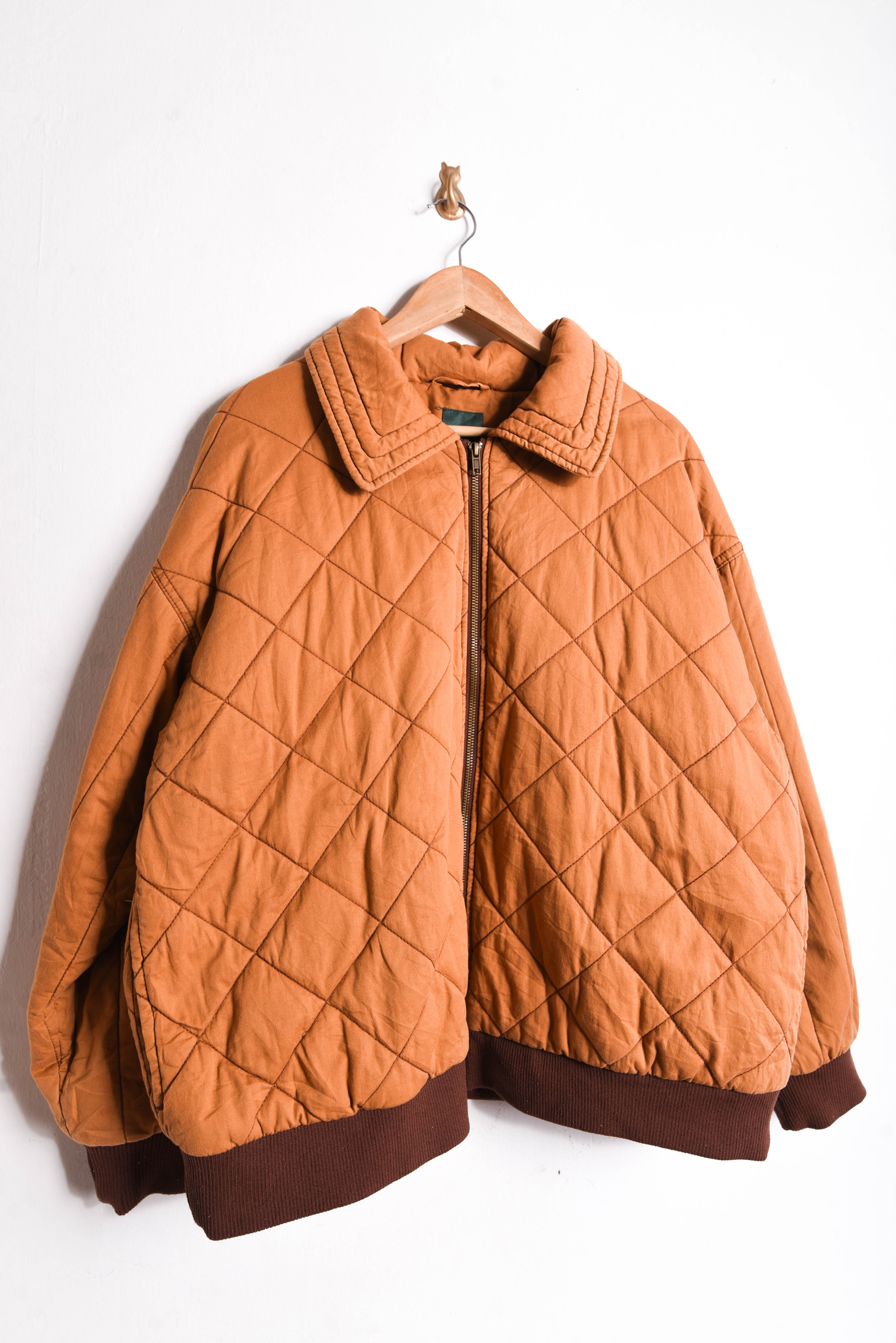 Chaqueta camel quilted 