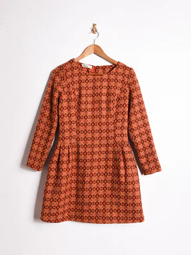 Vestido naranjo invierno