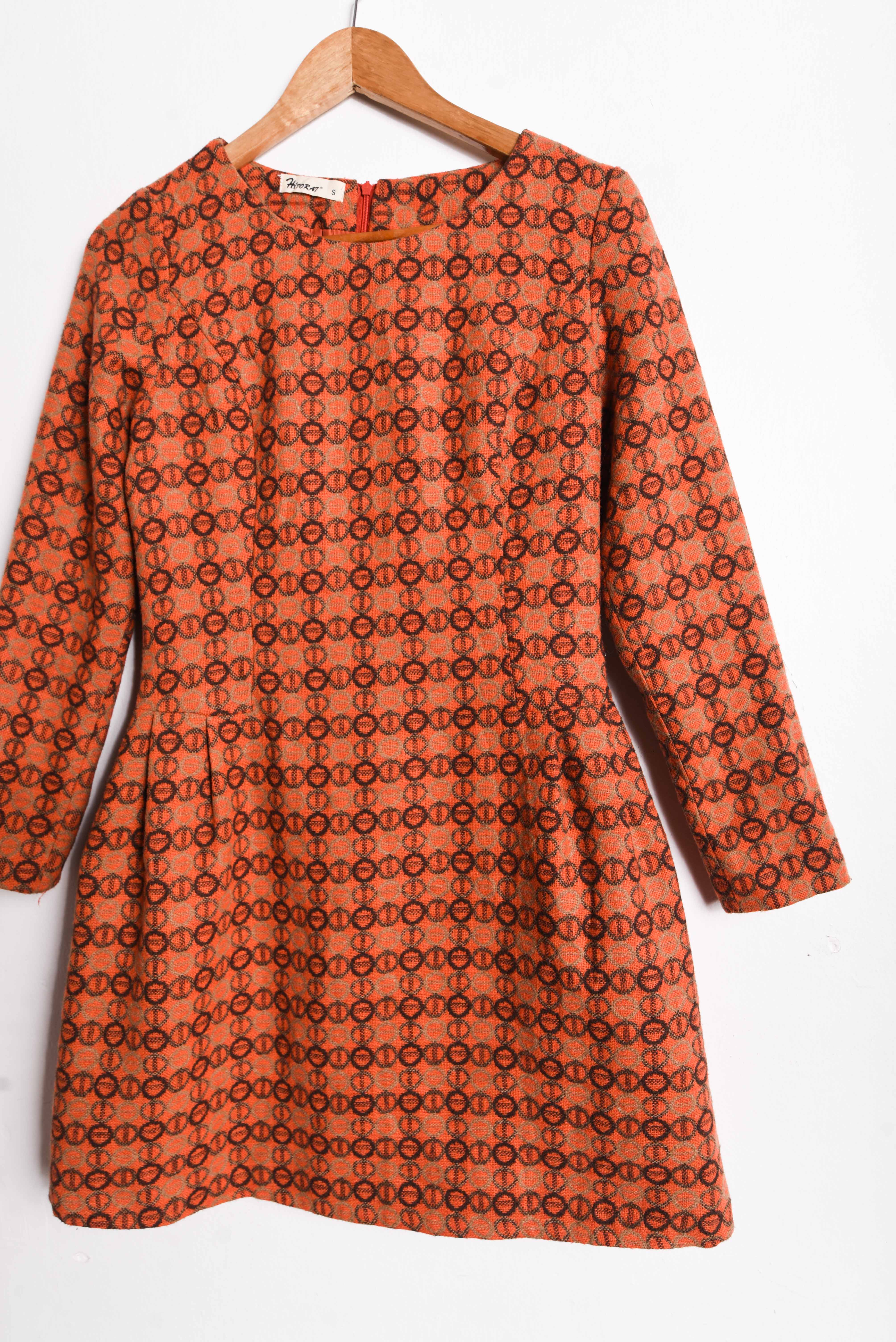 Vestido naranjo invierno