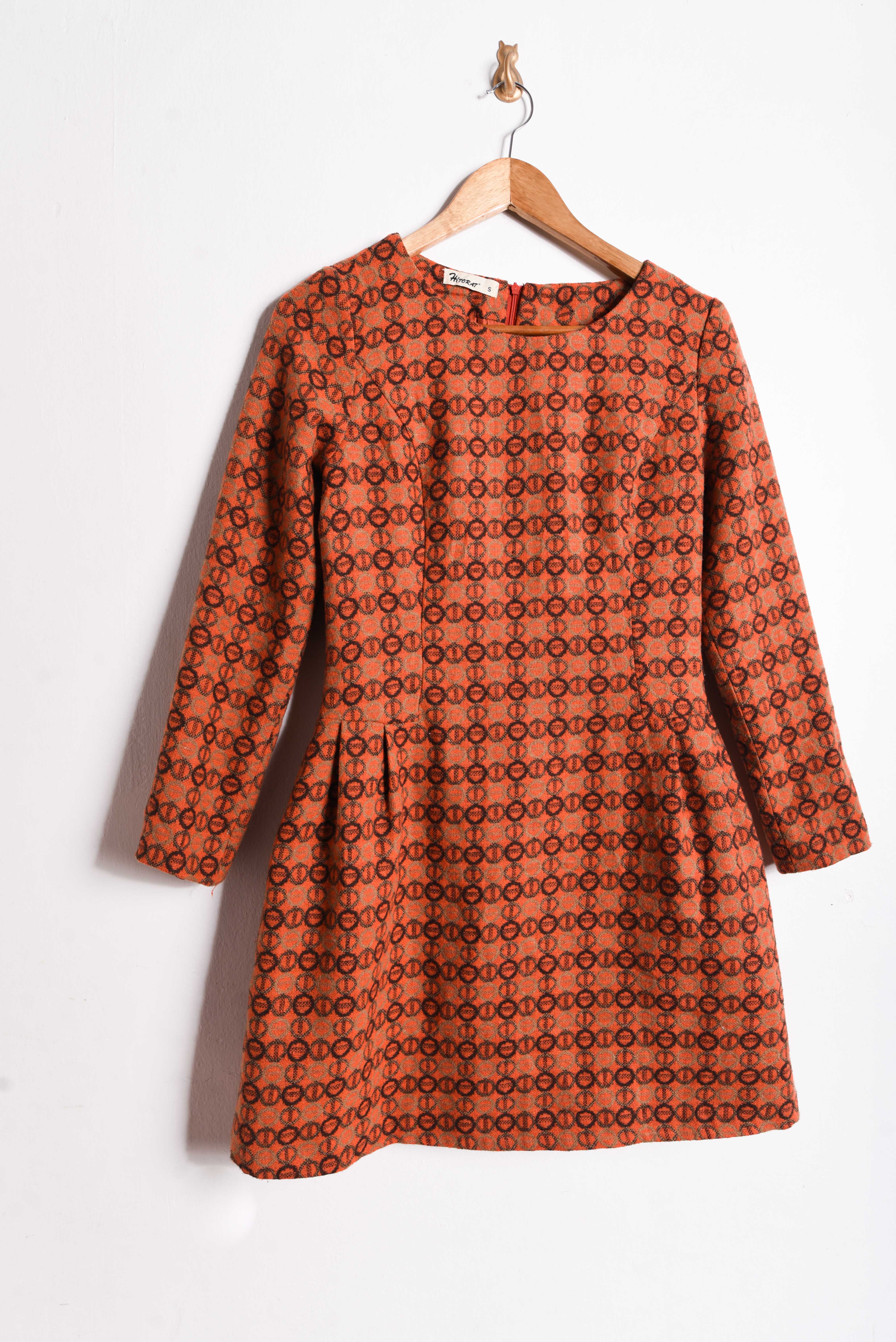 Vestido naranjo invierno