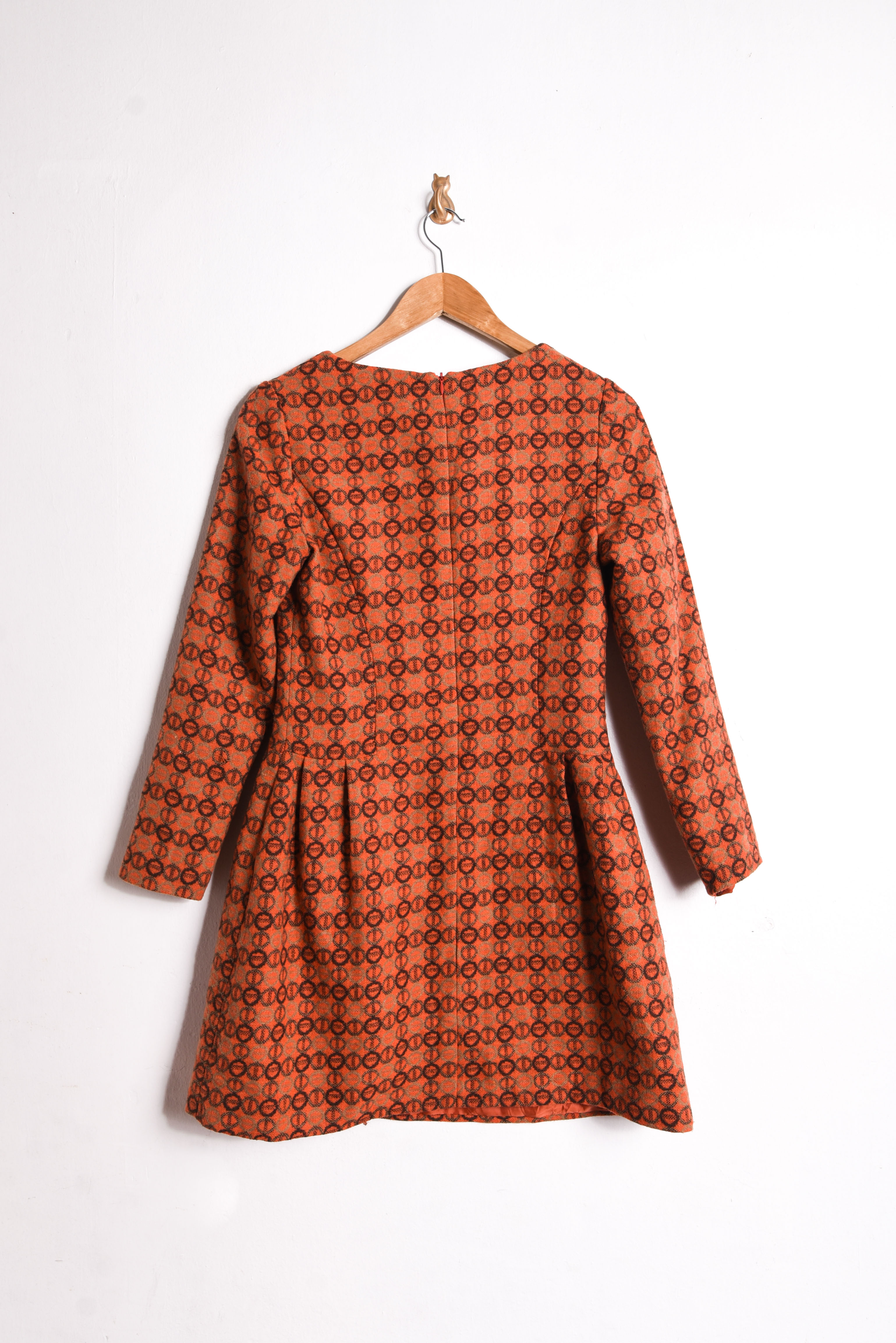 Vestido naranjo invierno