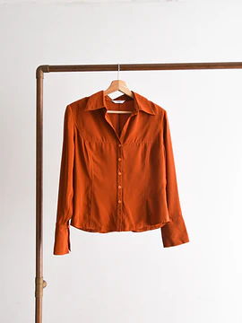 Blusa naranja formal