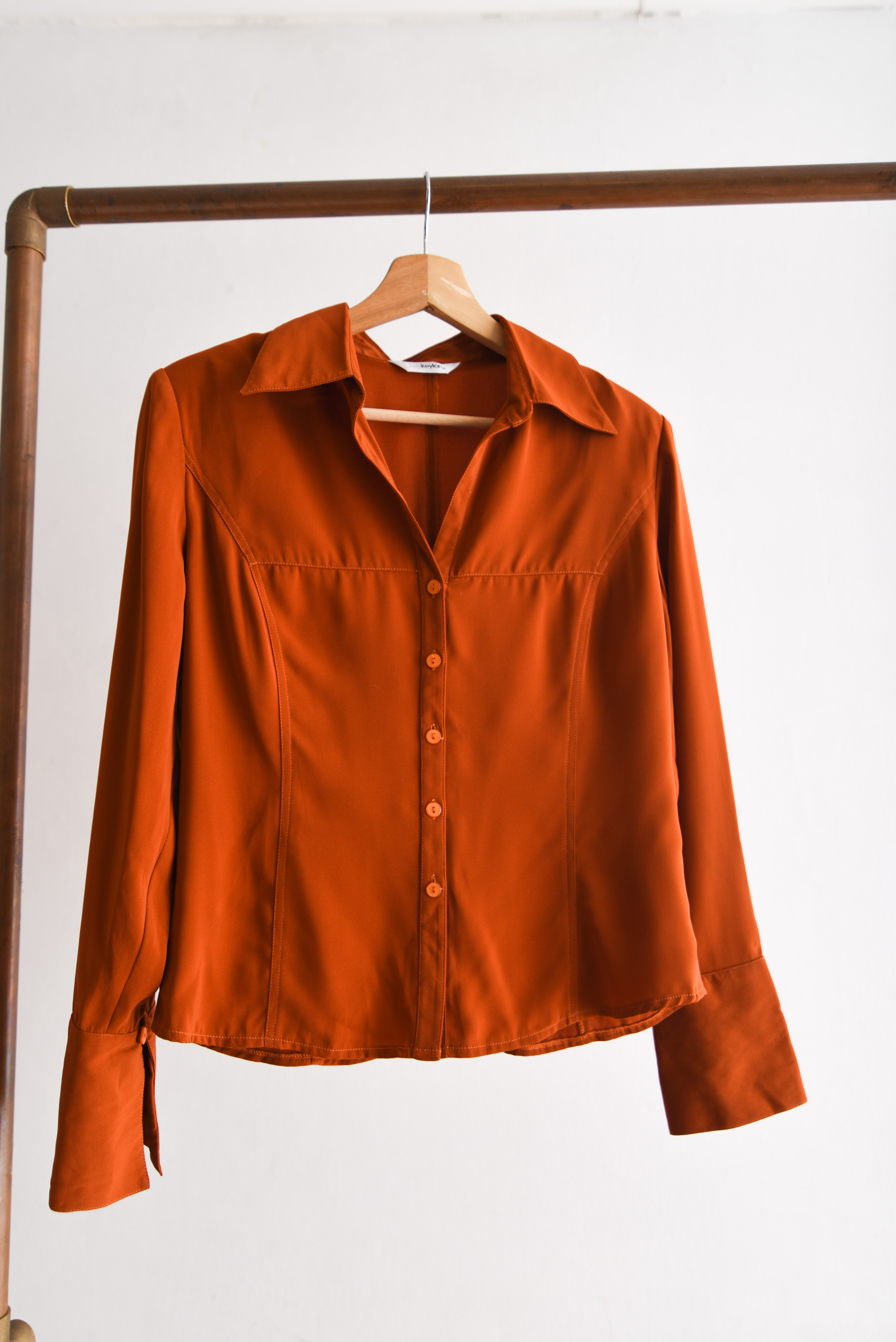 Blusa naranja formal