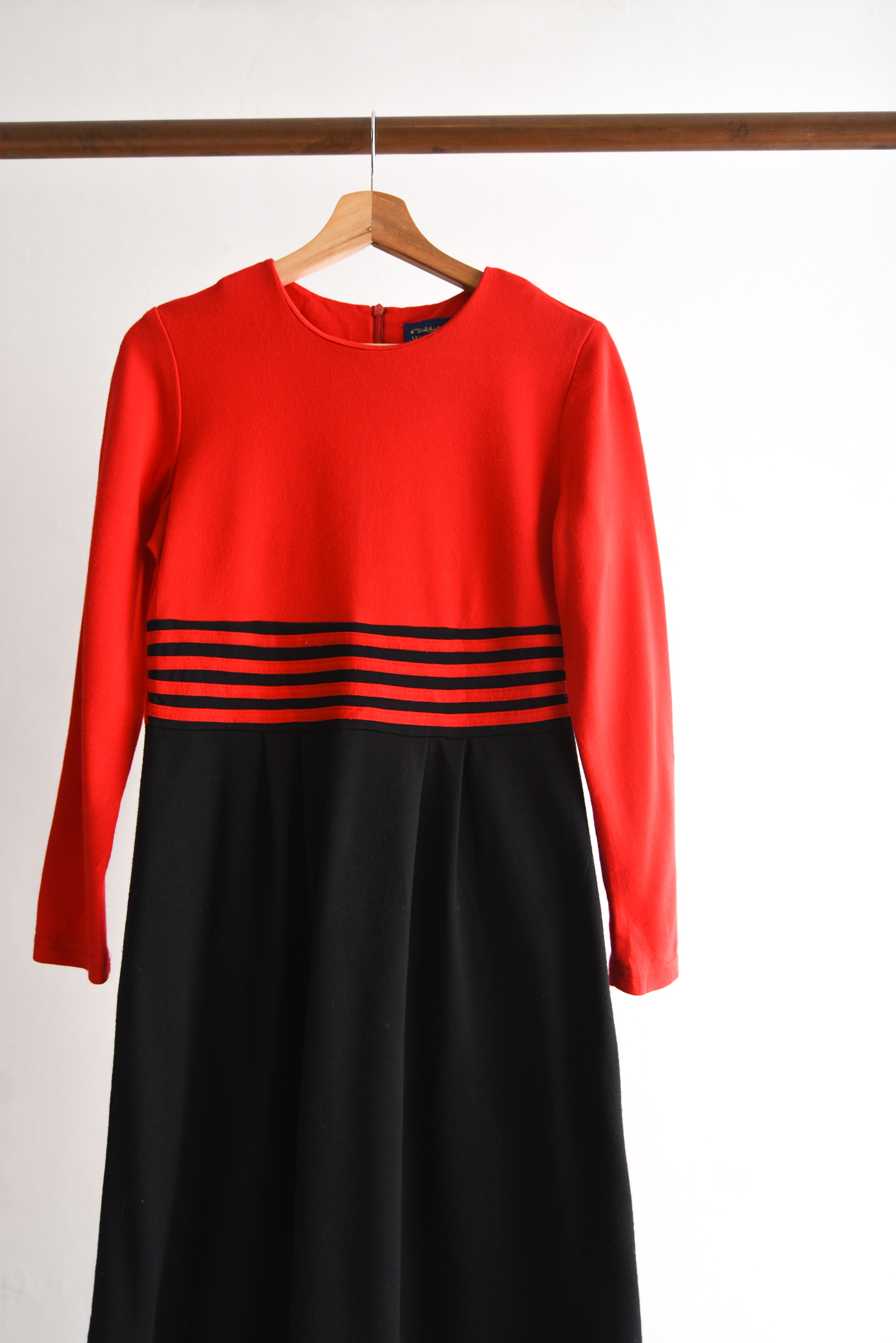 Vestido 90s black&red