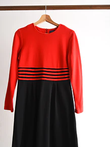 Vestido 90s black&red