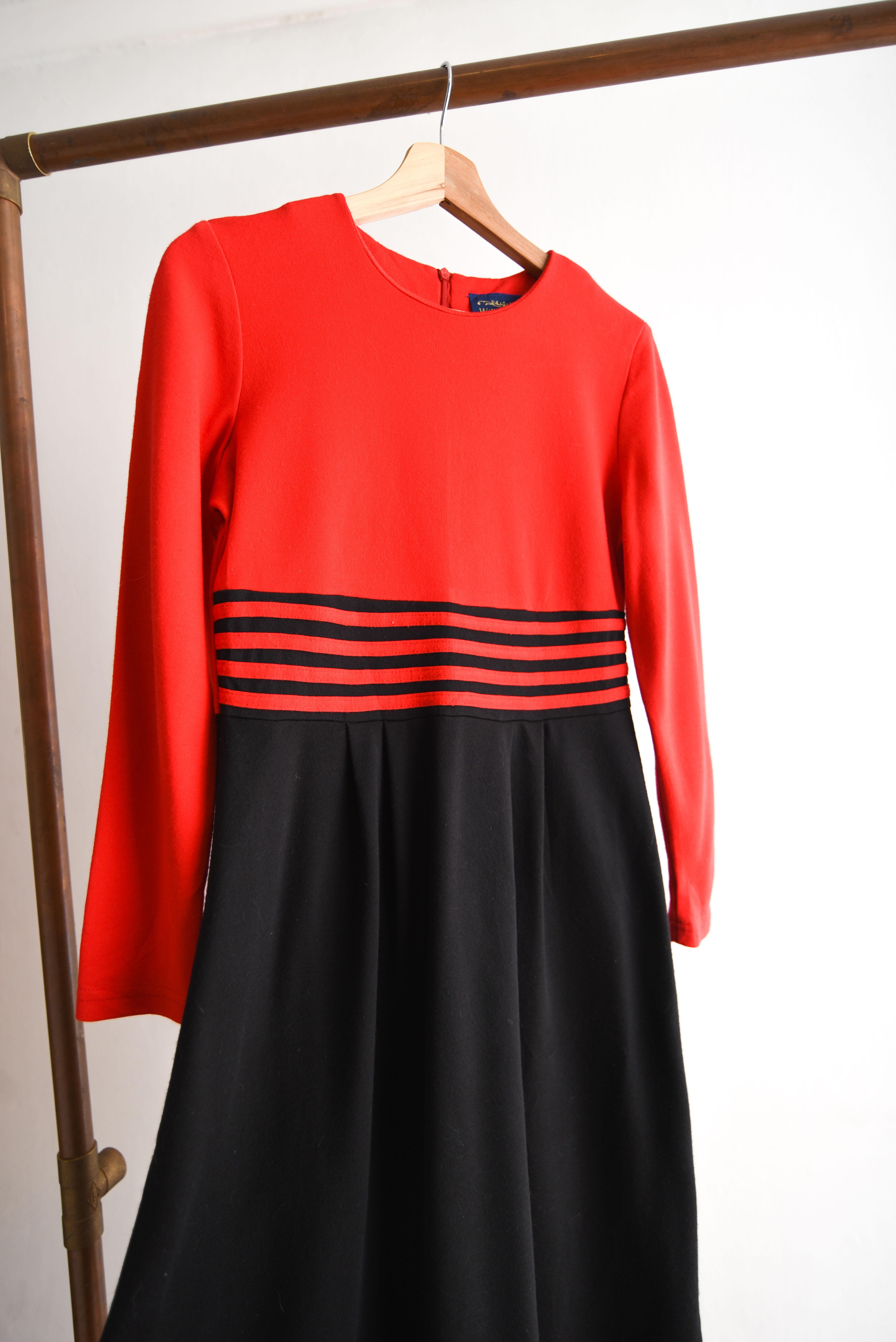 Vestido 90s black&red