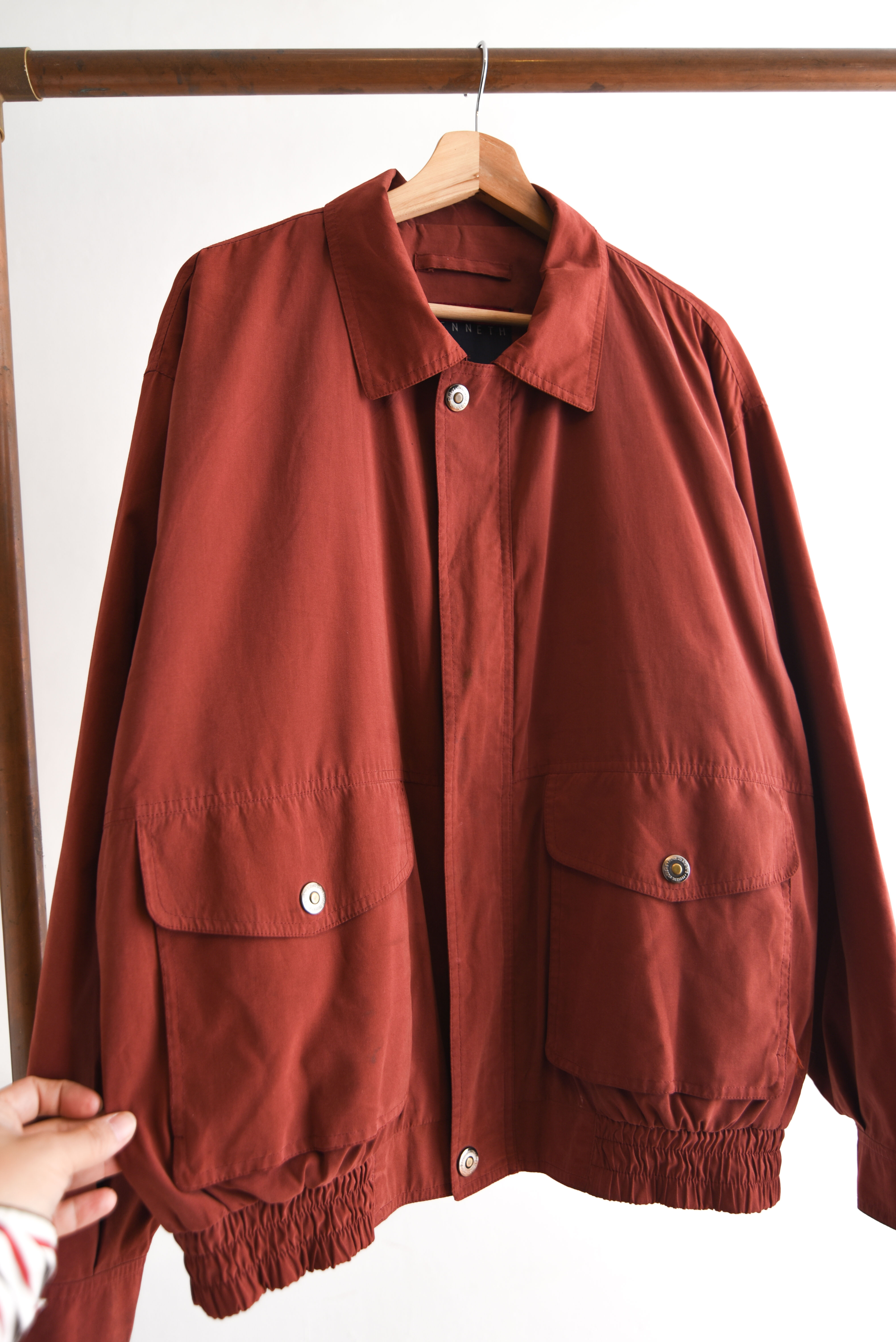 Chaqueta granate 90s