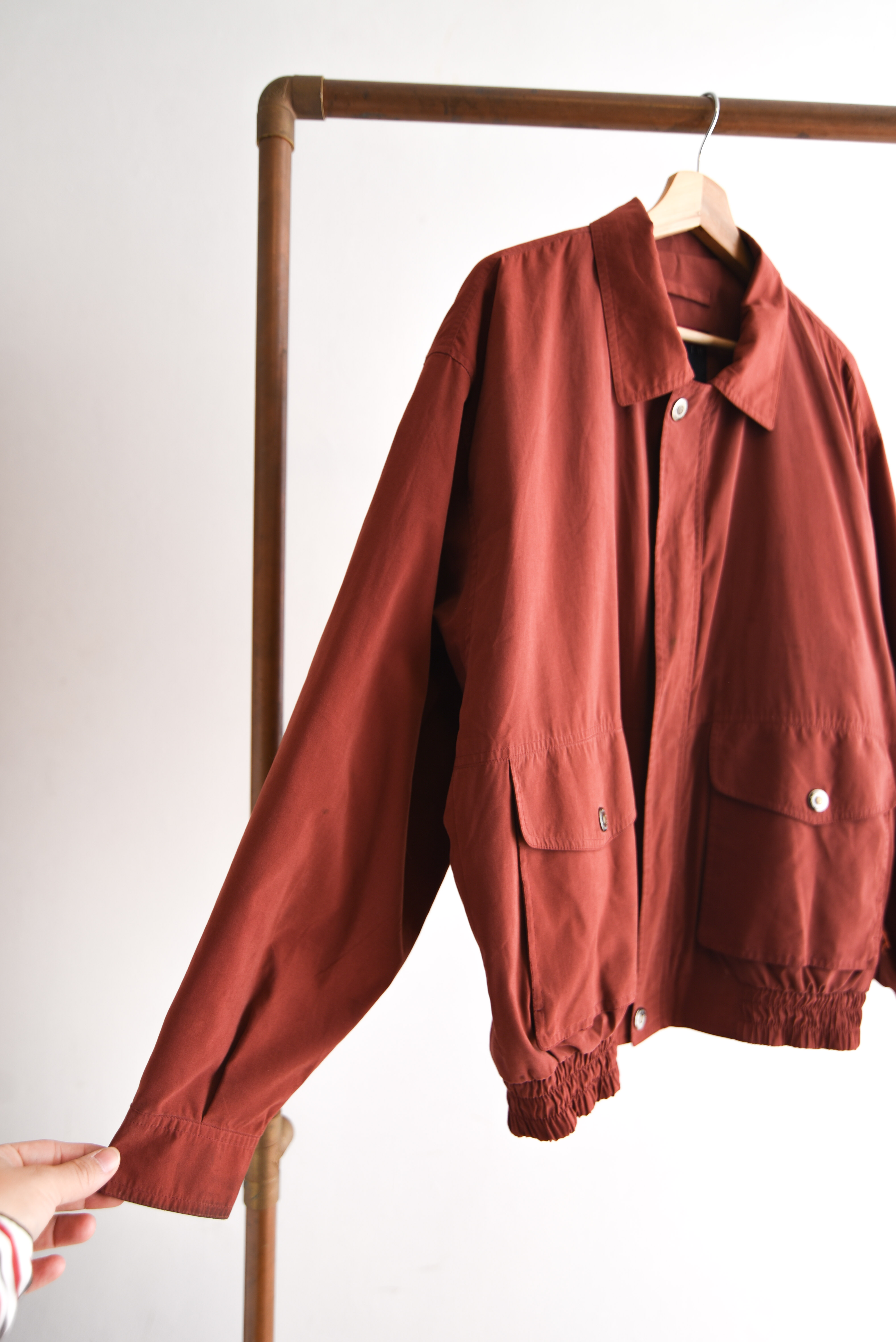 Chaqueta granate 90s