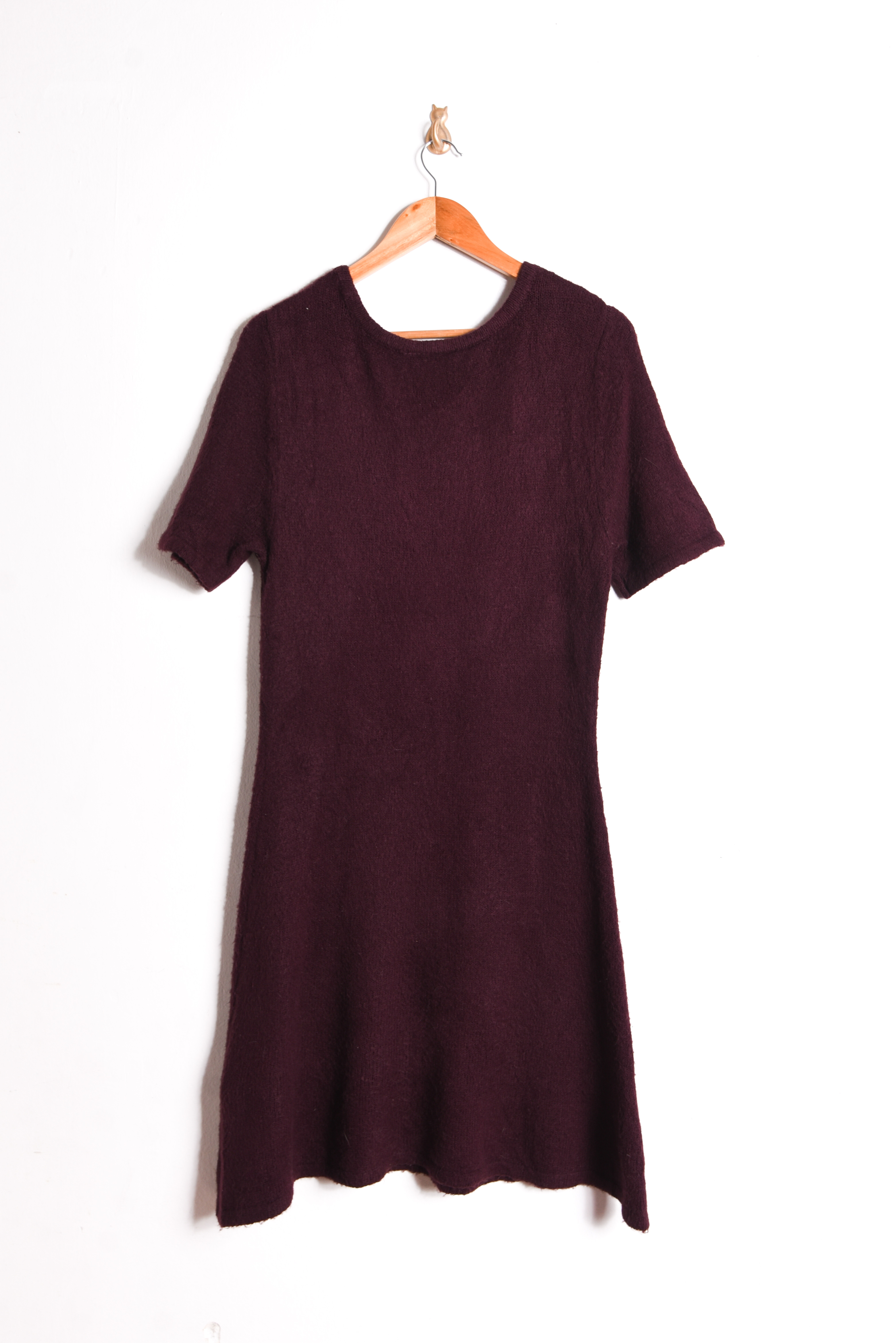 Vestido tejido burdeo 