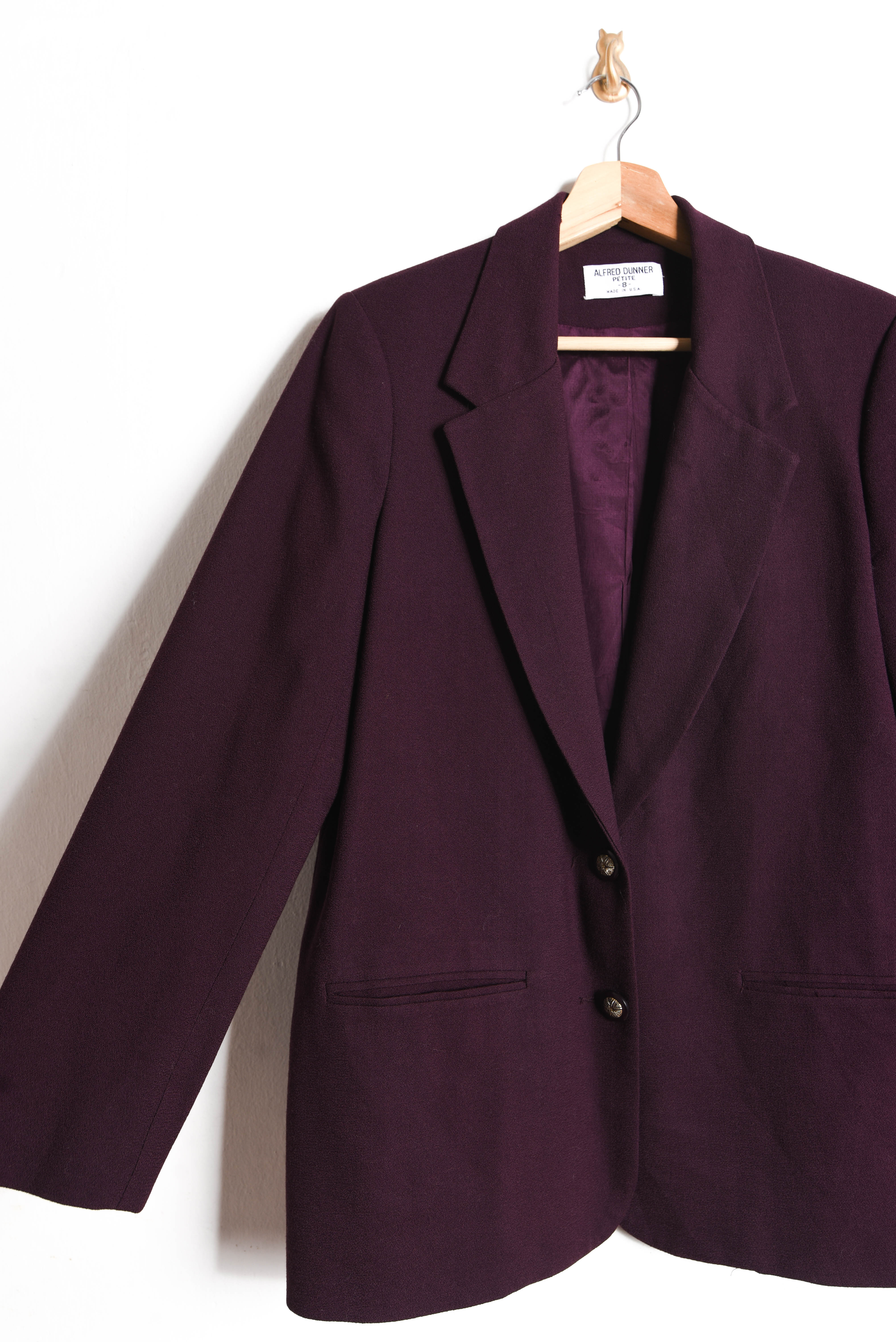 Blazer burdeo 90s lana