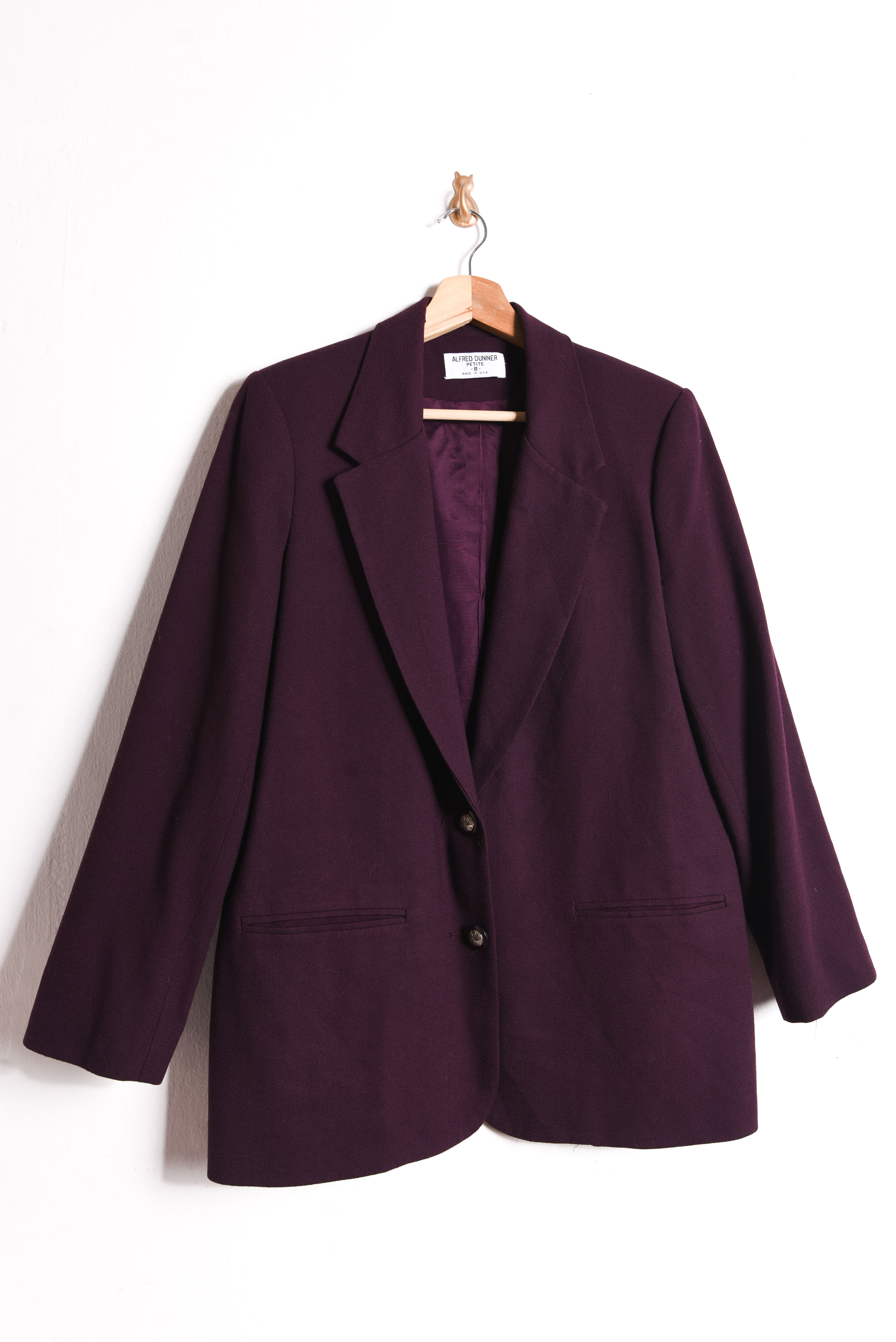 Blazer burdeo 90s lana
