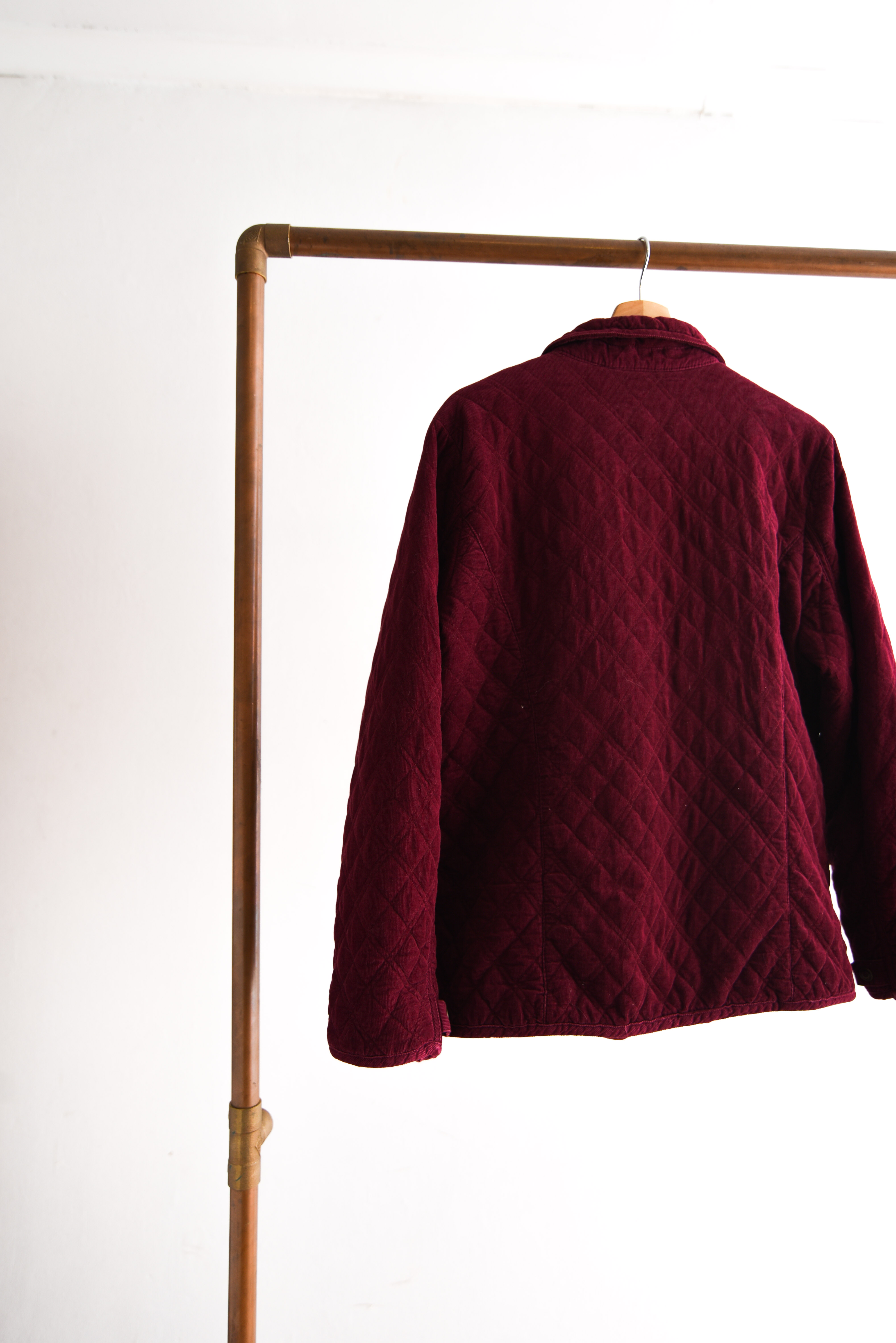 Chaqueta burdeo quilted
