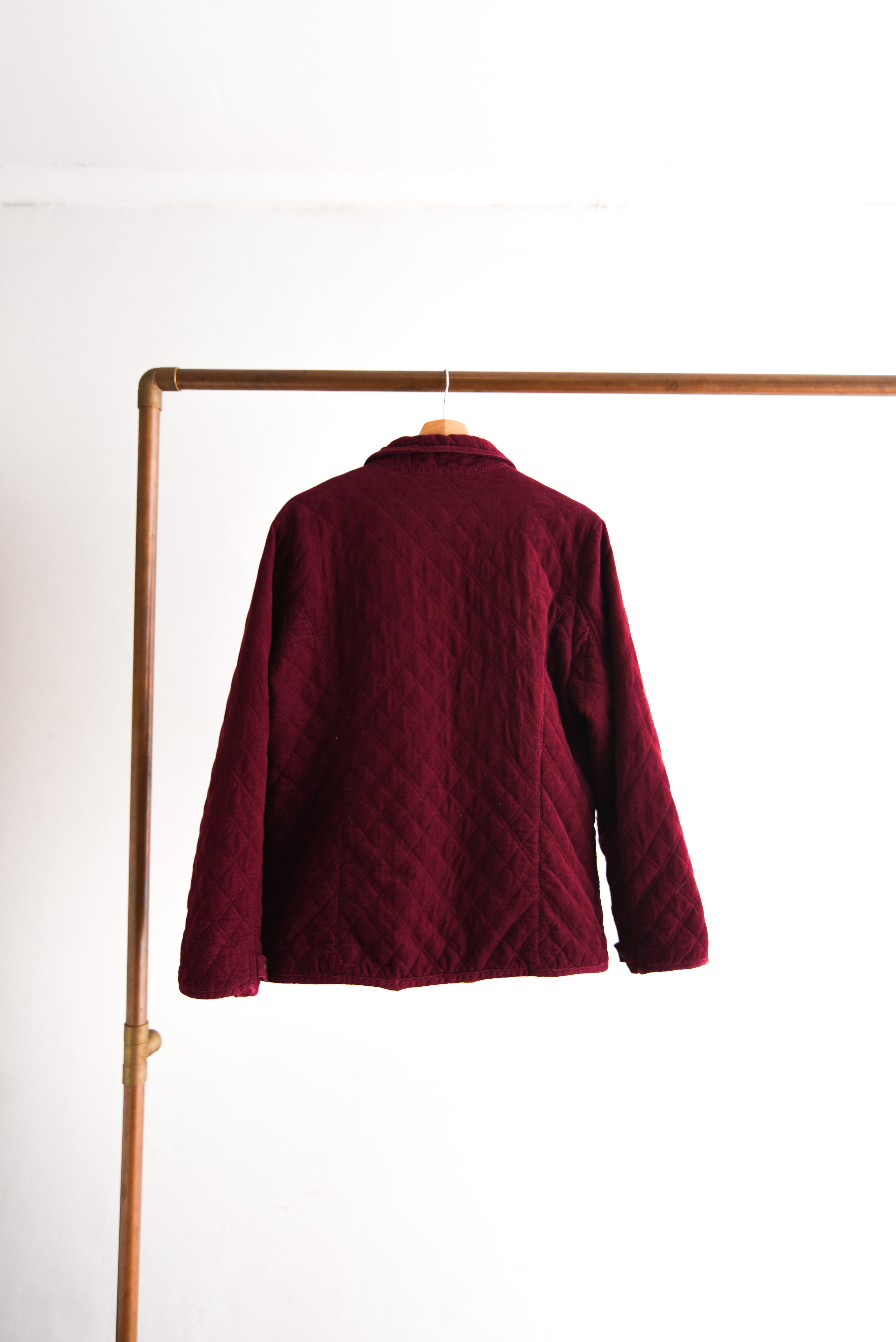 Chaqueta burdeo quilted