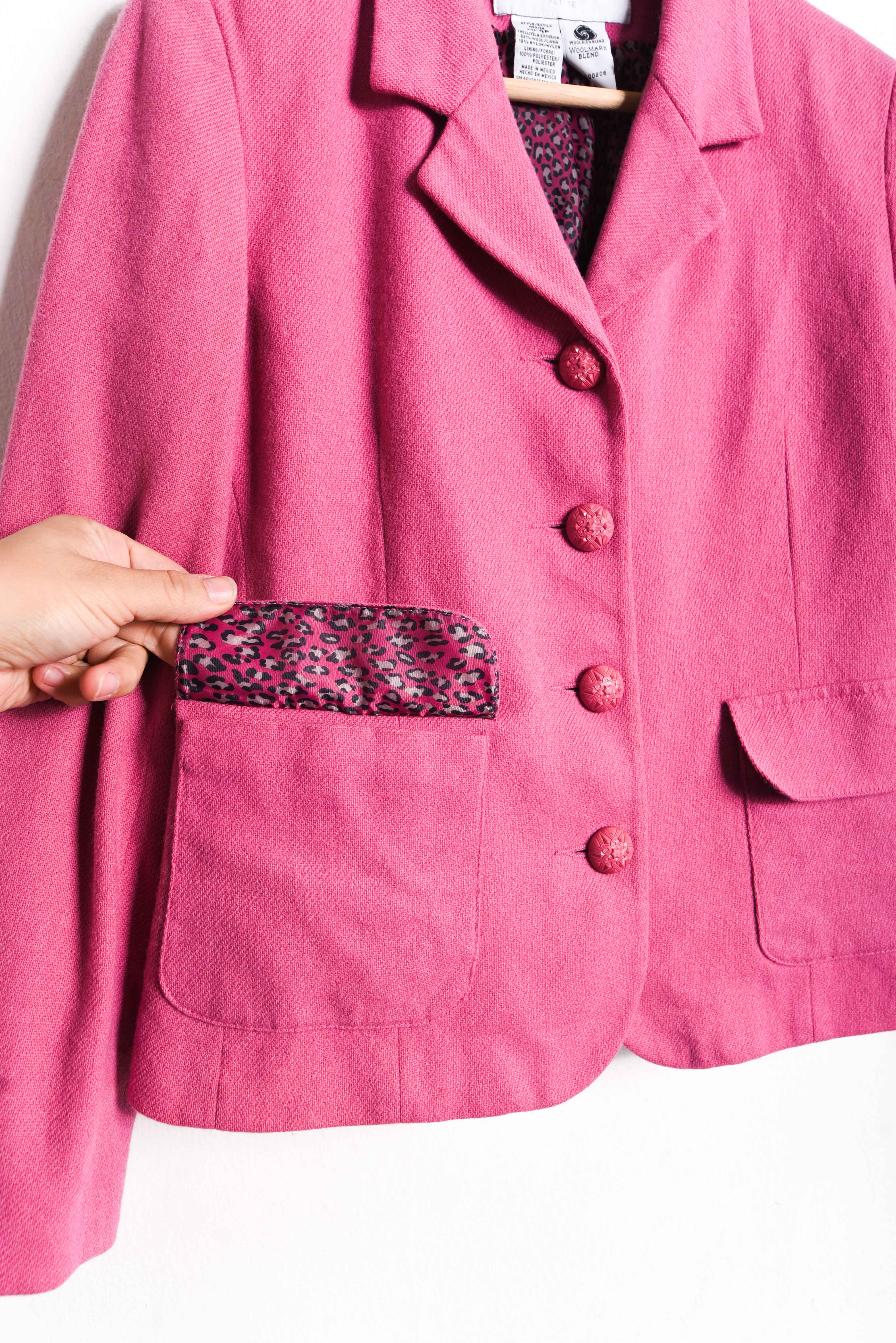 Blazer vintage wool pink