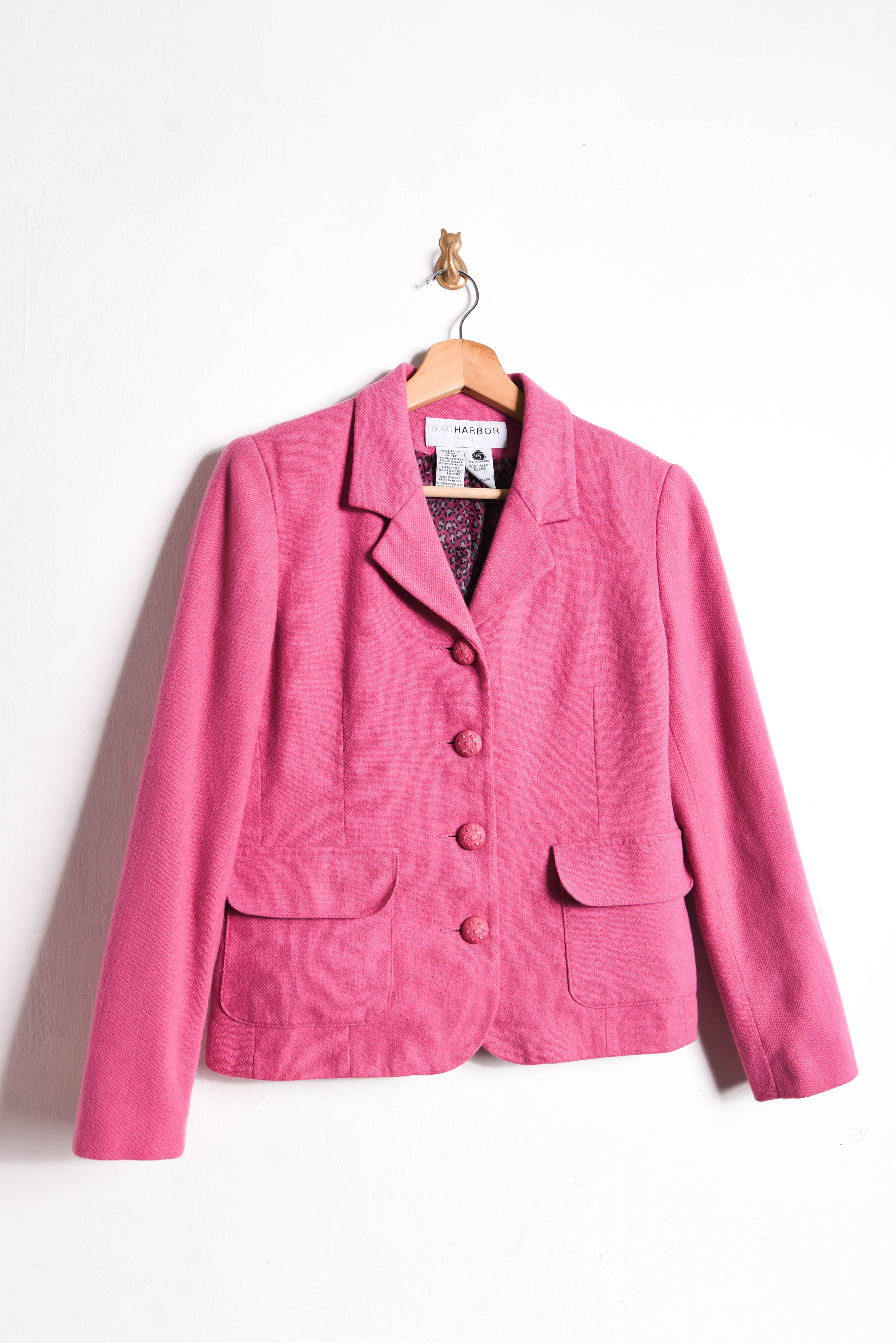 Blazer vintage wool pink