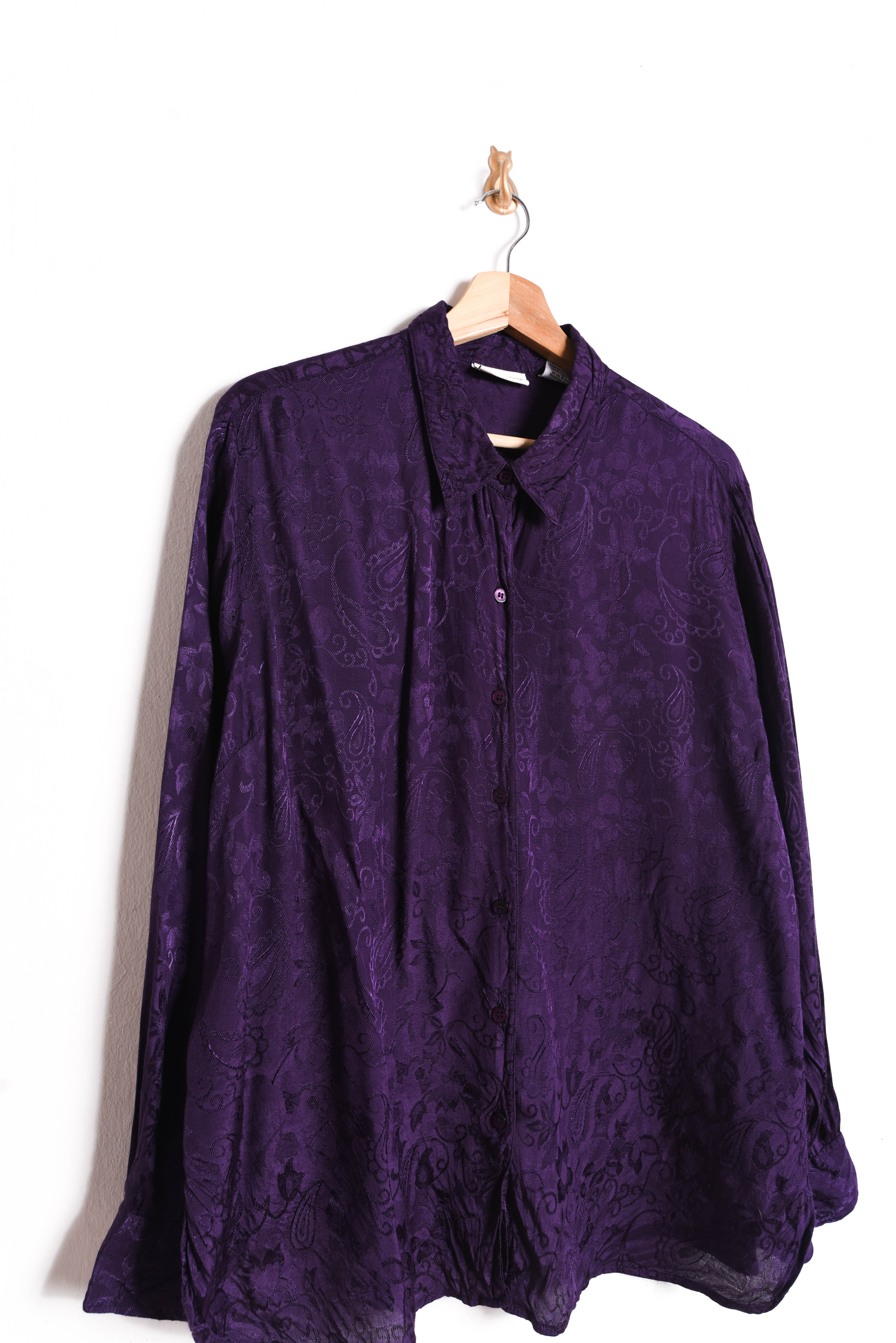 Blusa vintage purple brocato