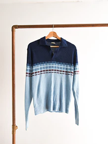 Chaleco bicolor 70s