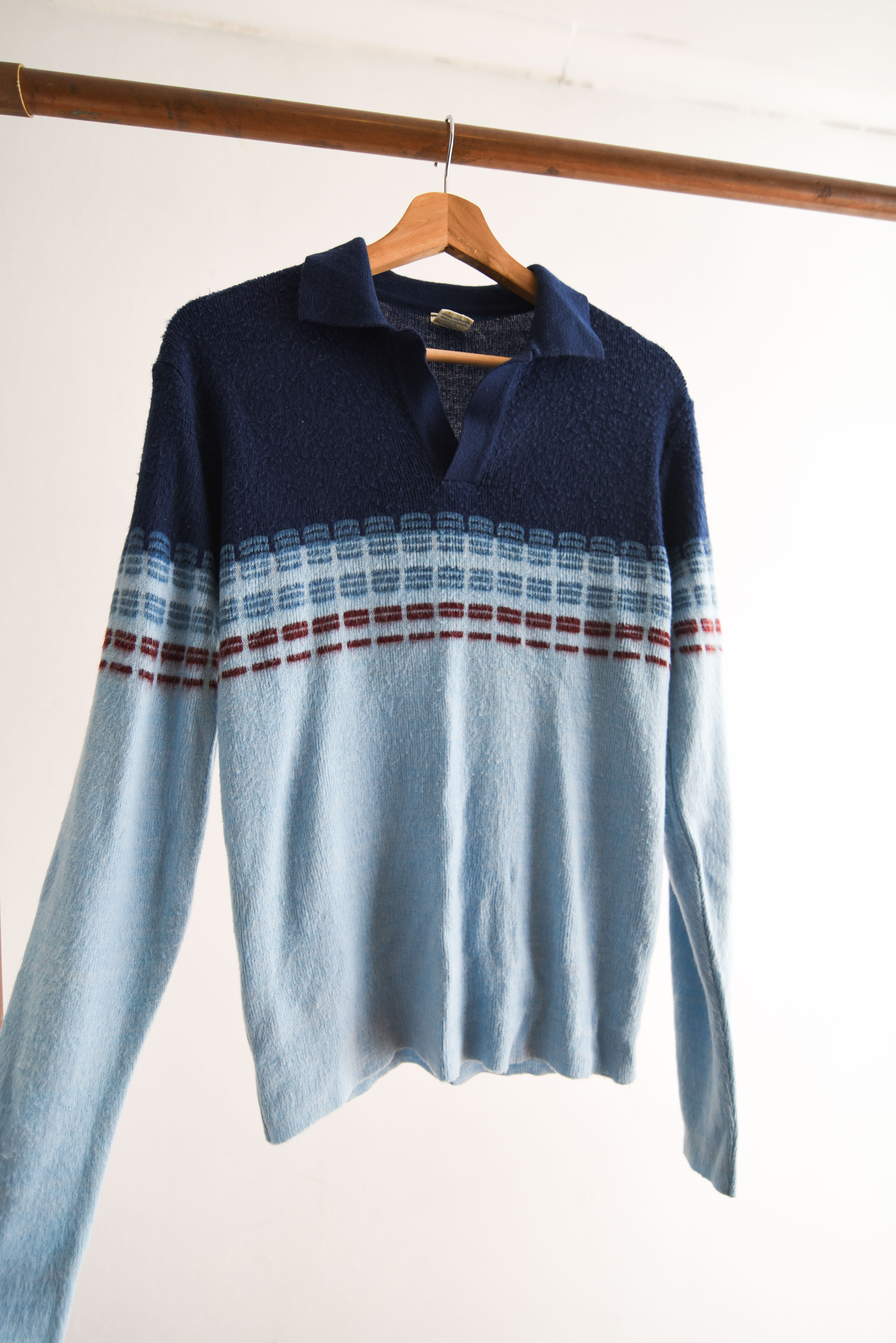 Chaleco bicolor 70s