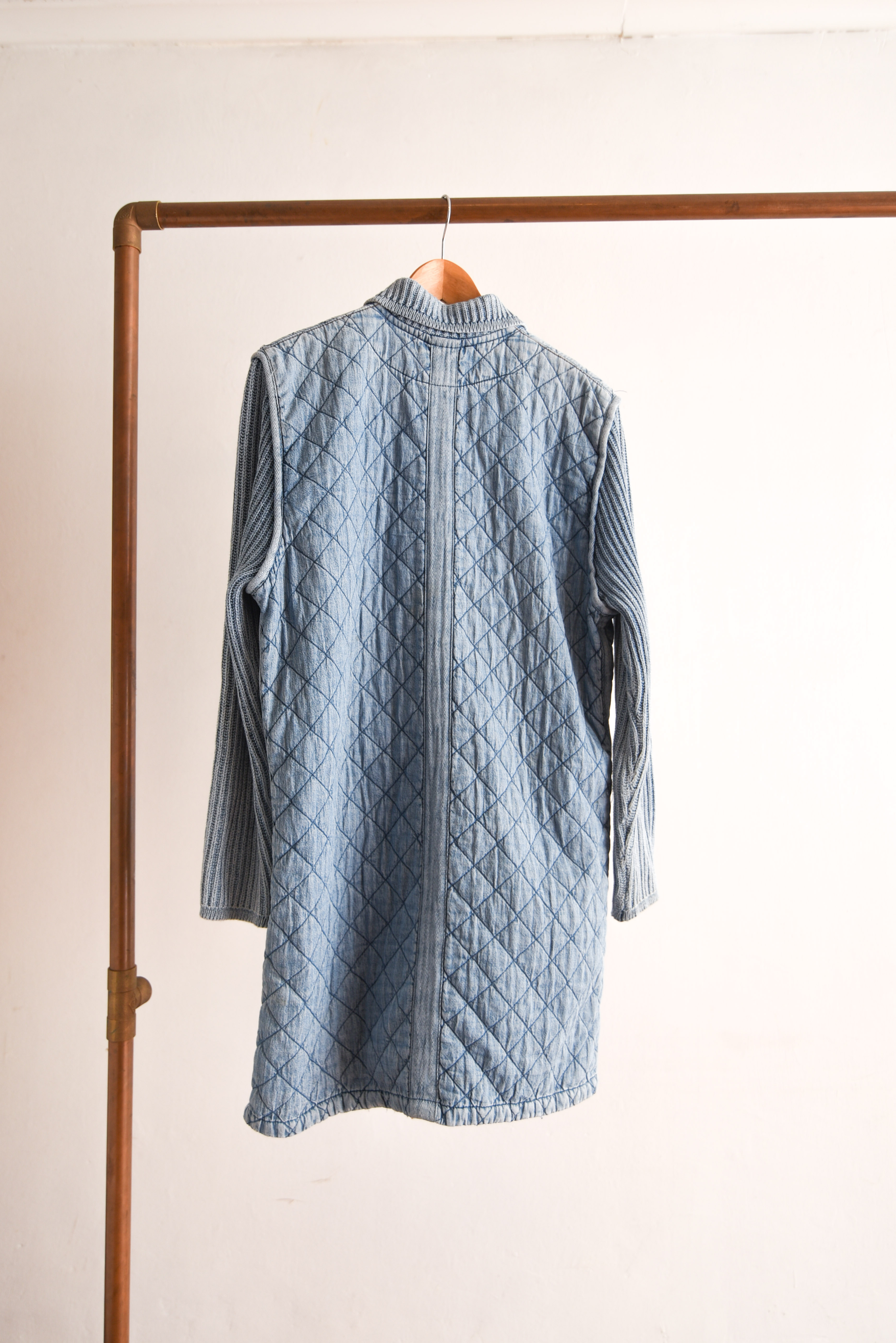 Chaqueta denim quilted vintage