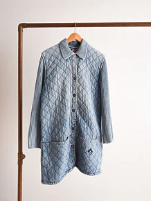 Chaqueta denim quilted vintage