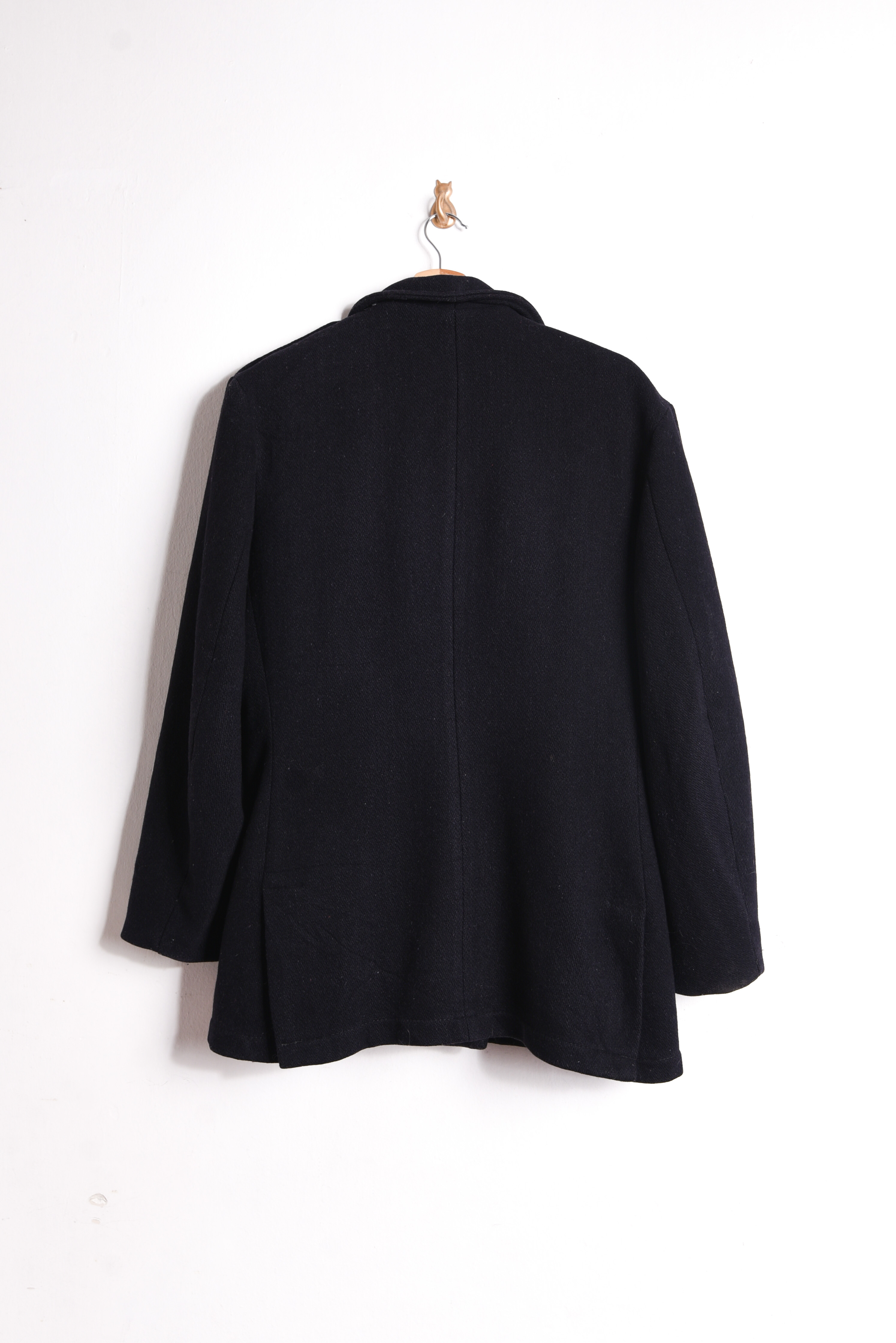 Abrigo navy vintage lana
