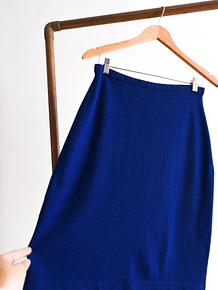 Falda vintage lana blue purple