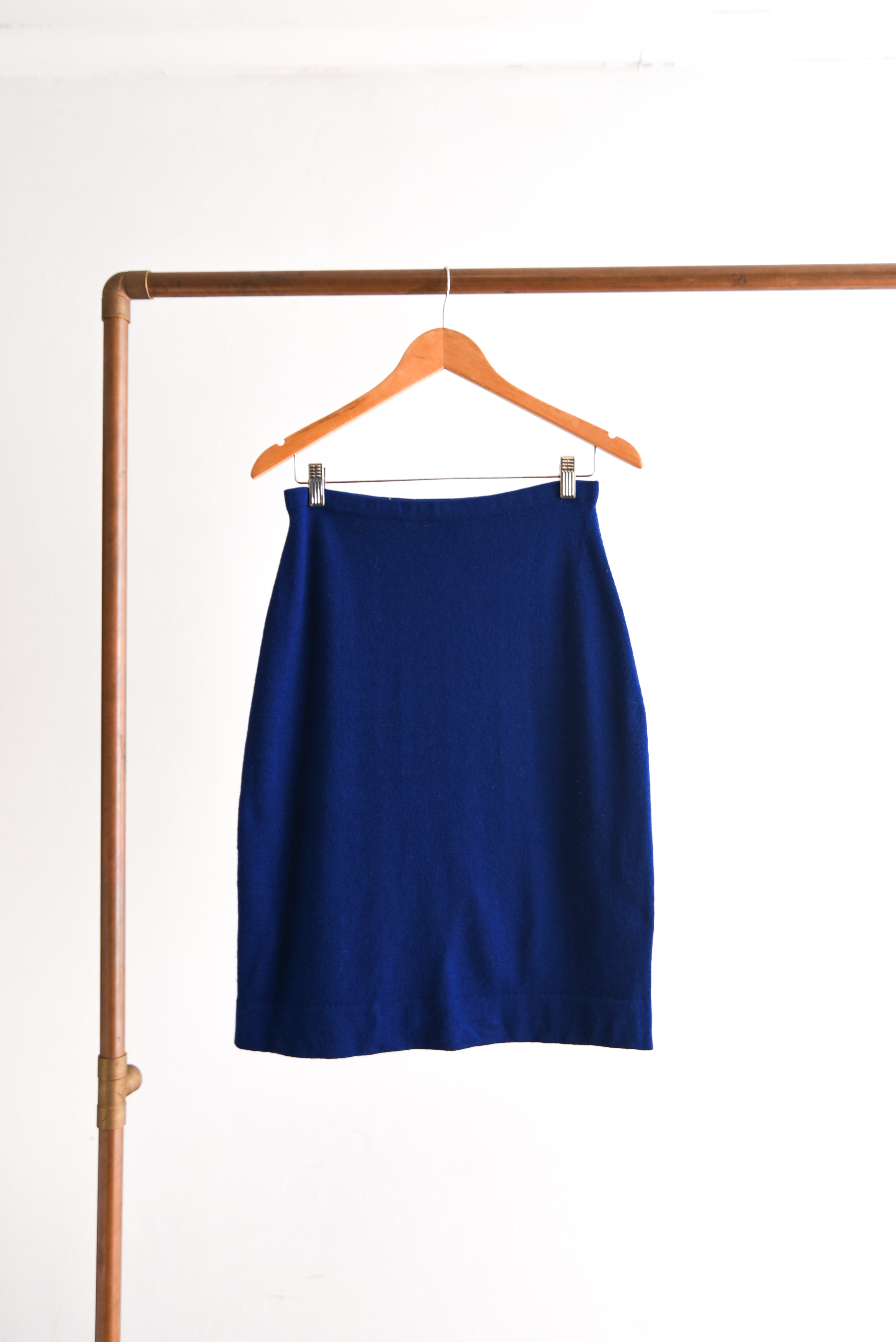 Falda vintage lana blue purple
