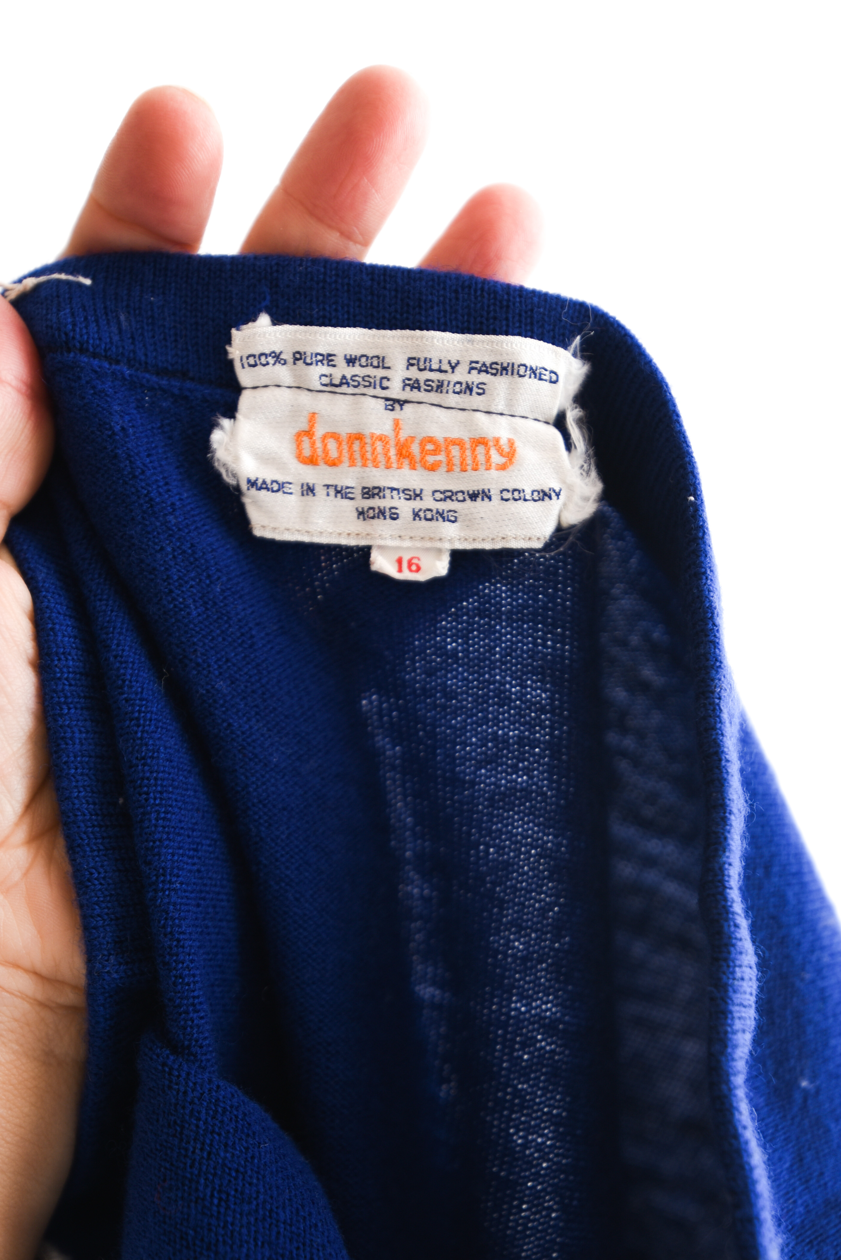 Falda vintage lana blue purple