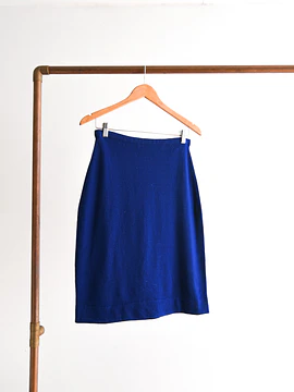 Falda vintage lana blue purple