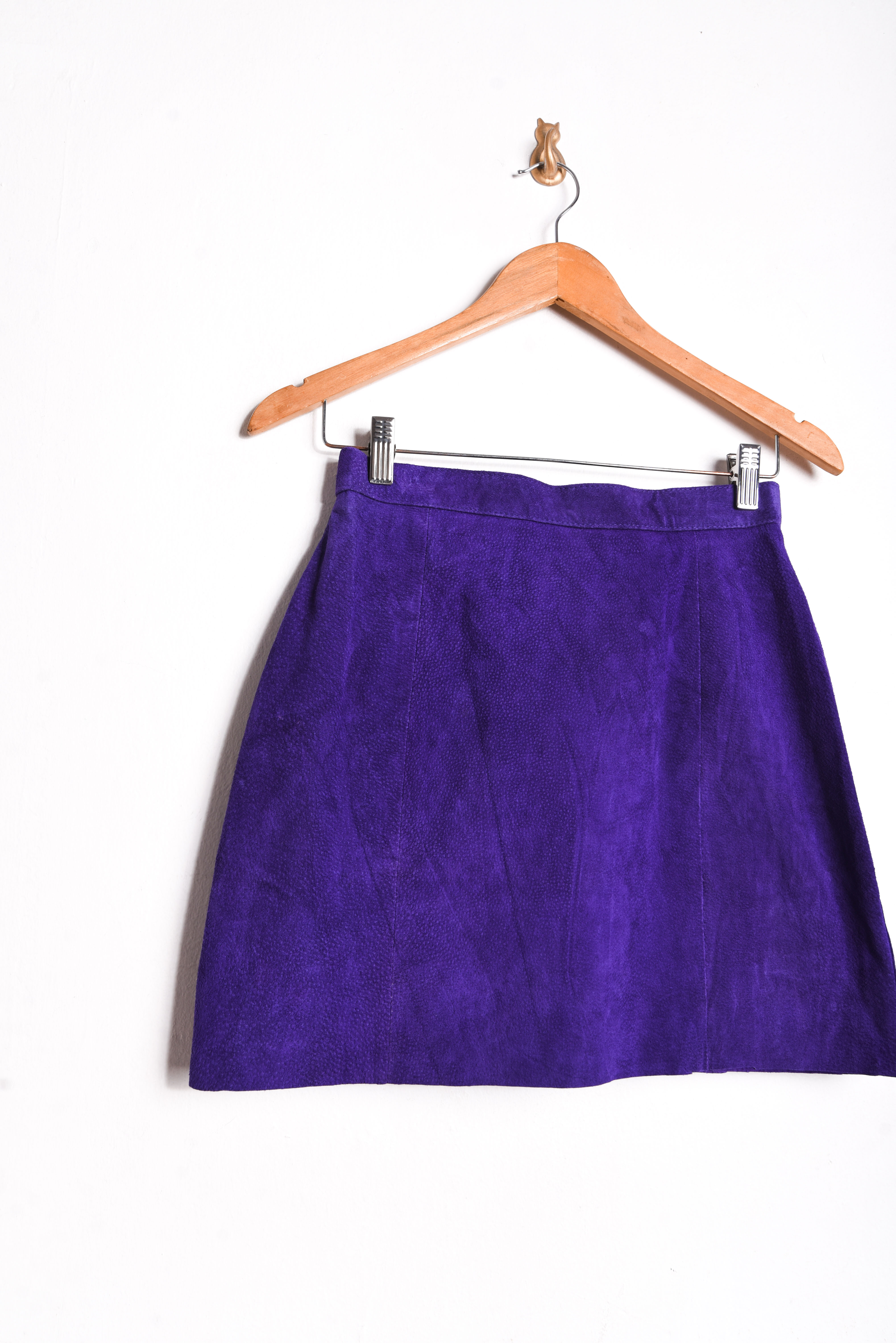 Mini falda morada gamuza 90s