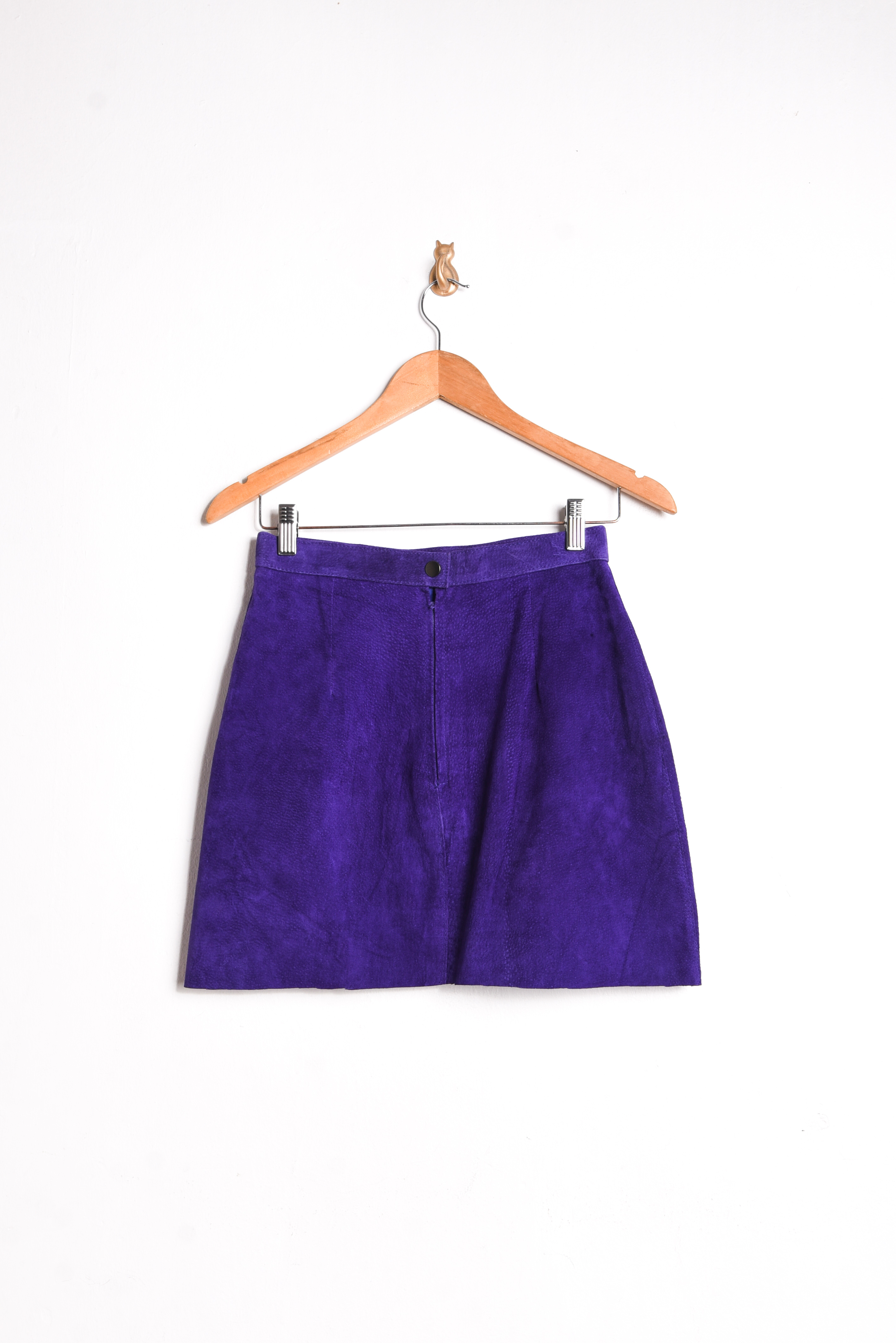 Mini falda morada gamuza 90s