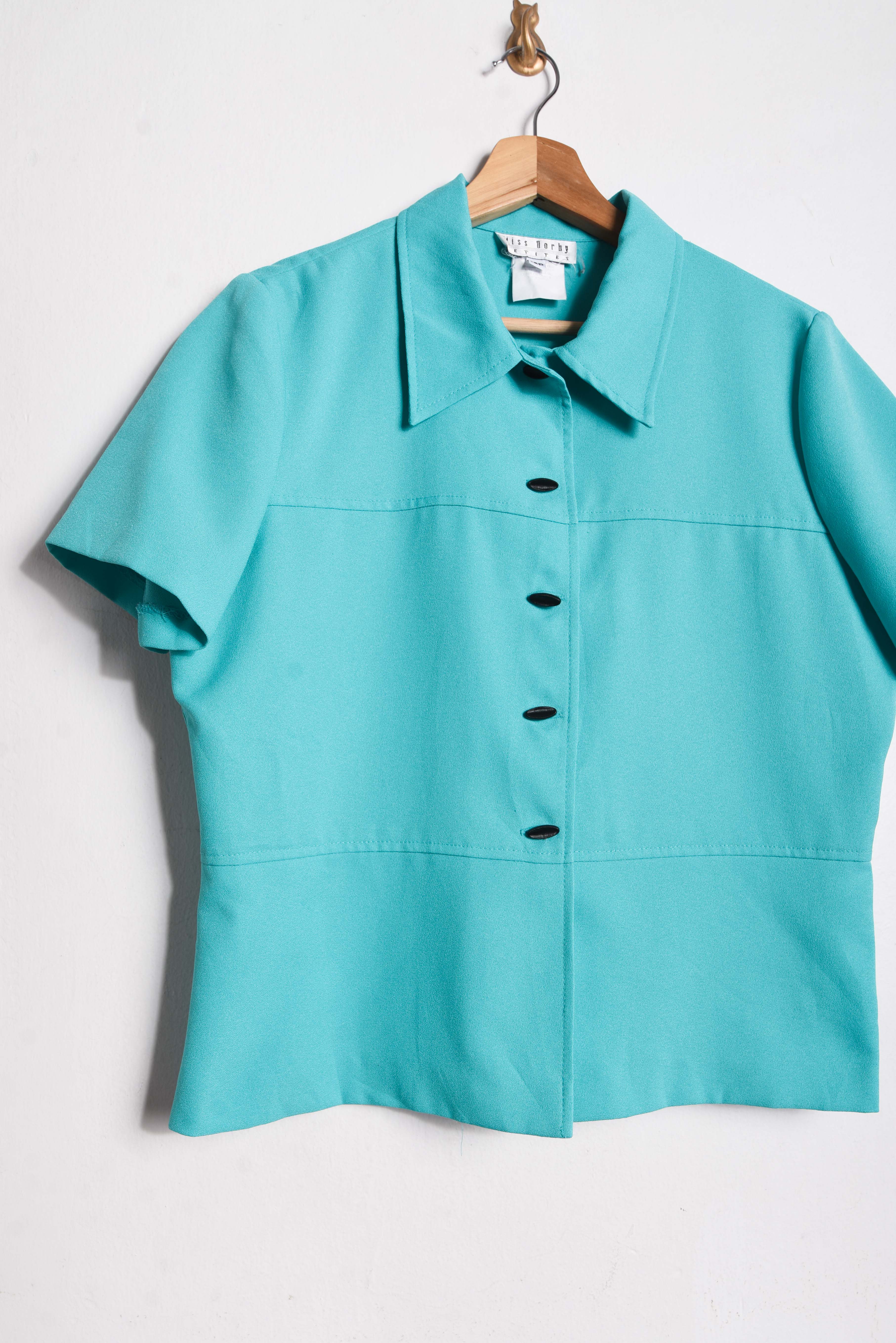 Blusa turquesa 90s