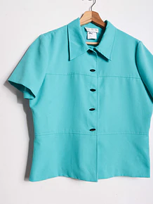 Blusa turquesa 90s
