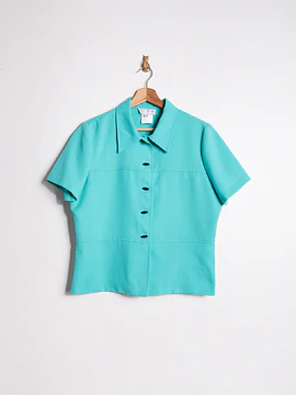 Blusa turquesa 90s