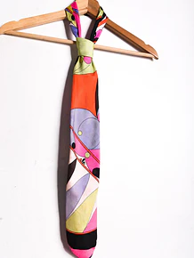 Corbata 1960s Emilio Pucci silk
