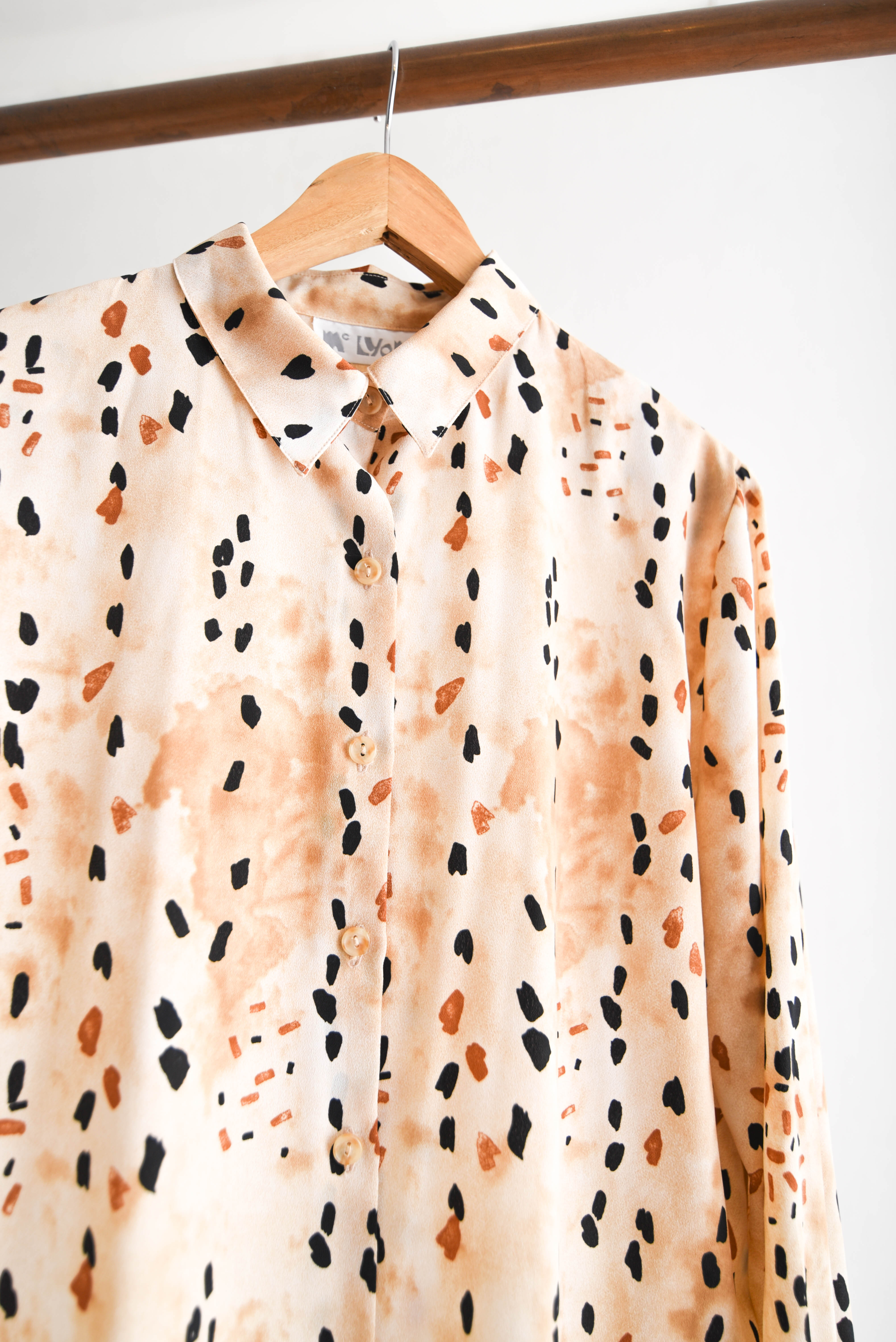 Blusa animal print 90s made in Chile