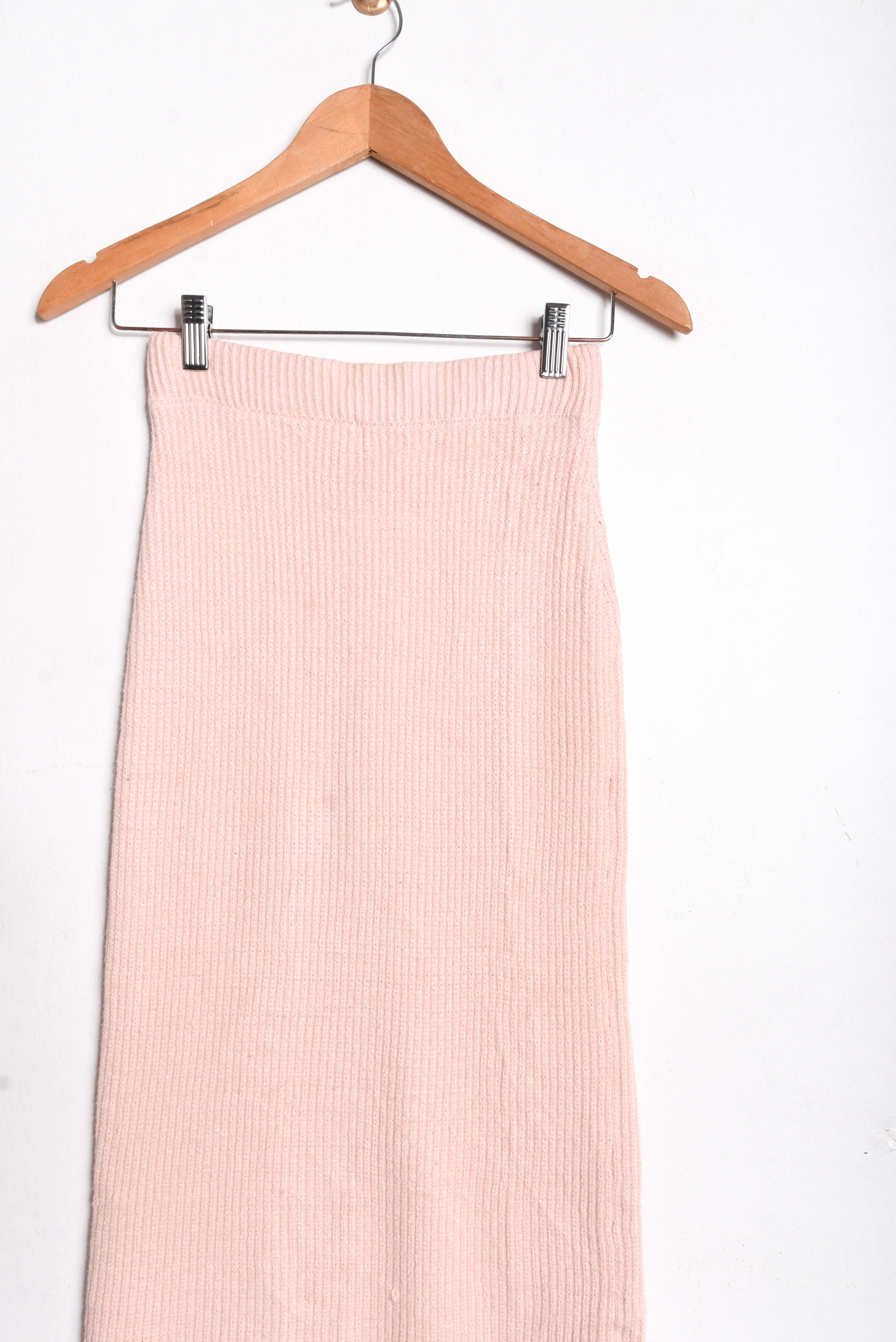 Falda peach tejida 