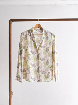 Blusa marfil paisley 90s