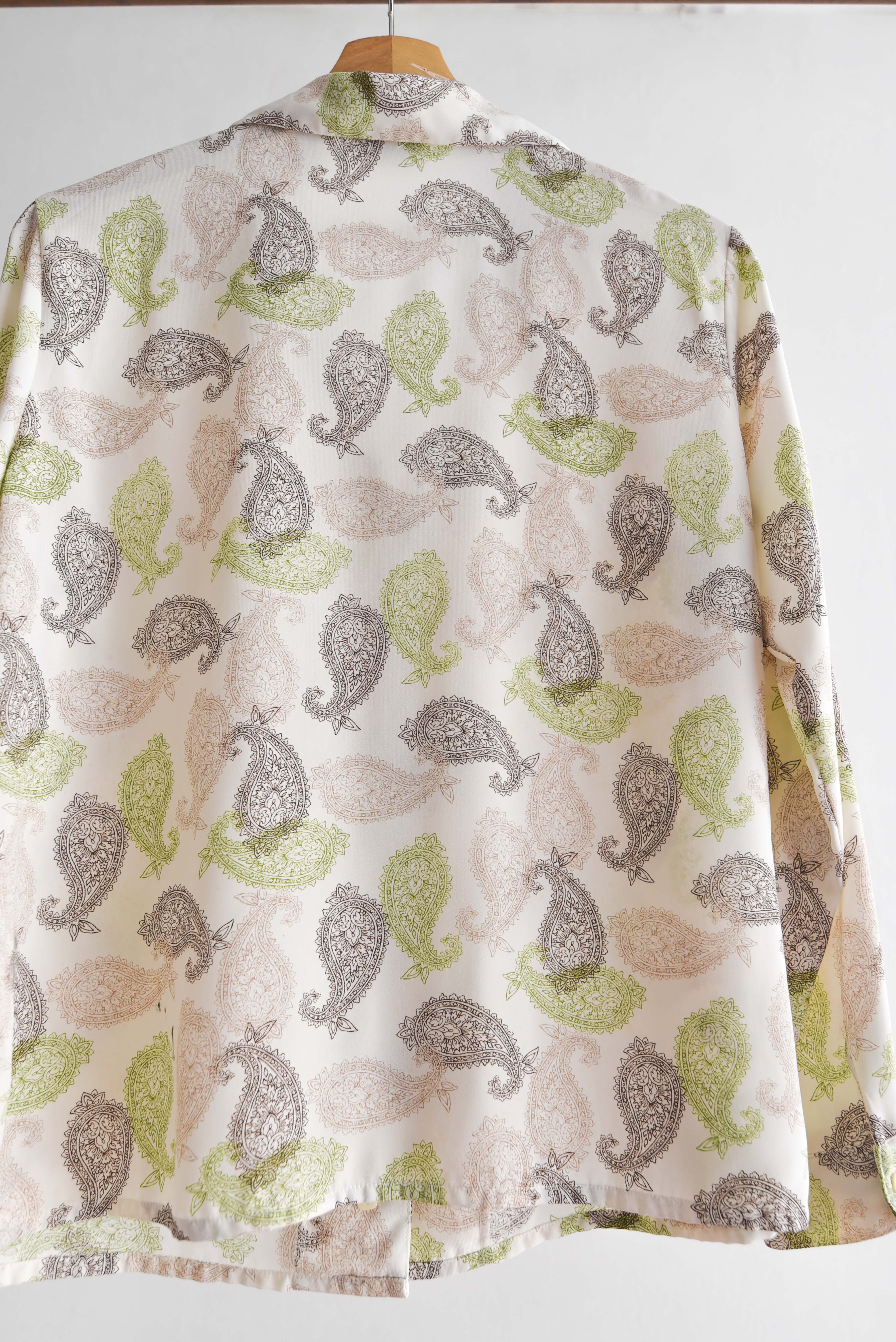 Blusa marfil paisley 90s