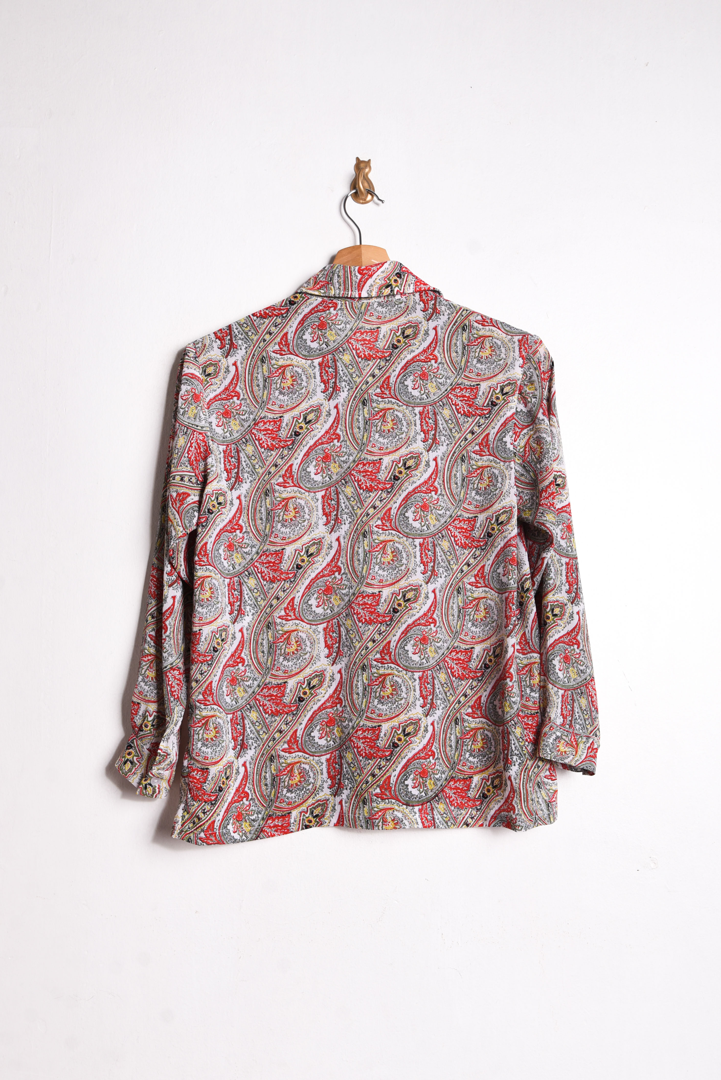 Blusa red paisley 90s