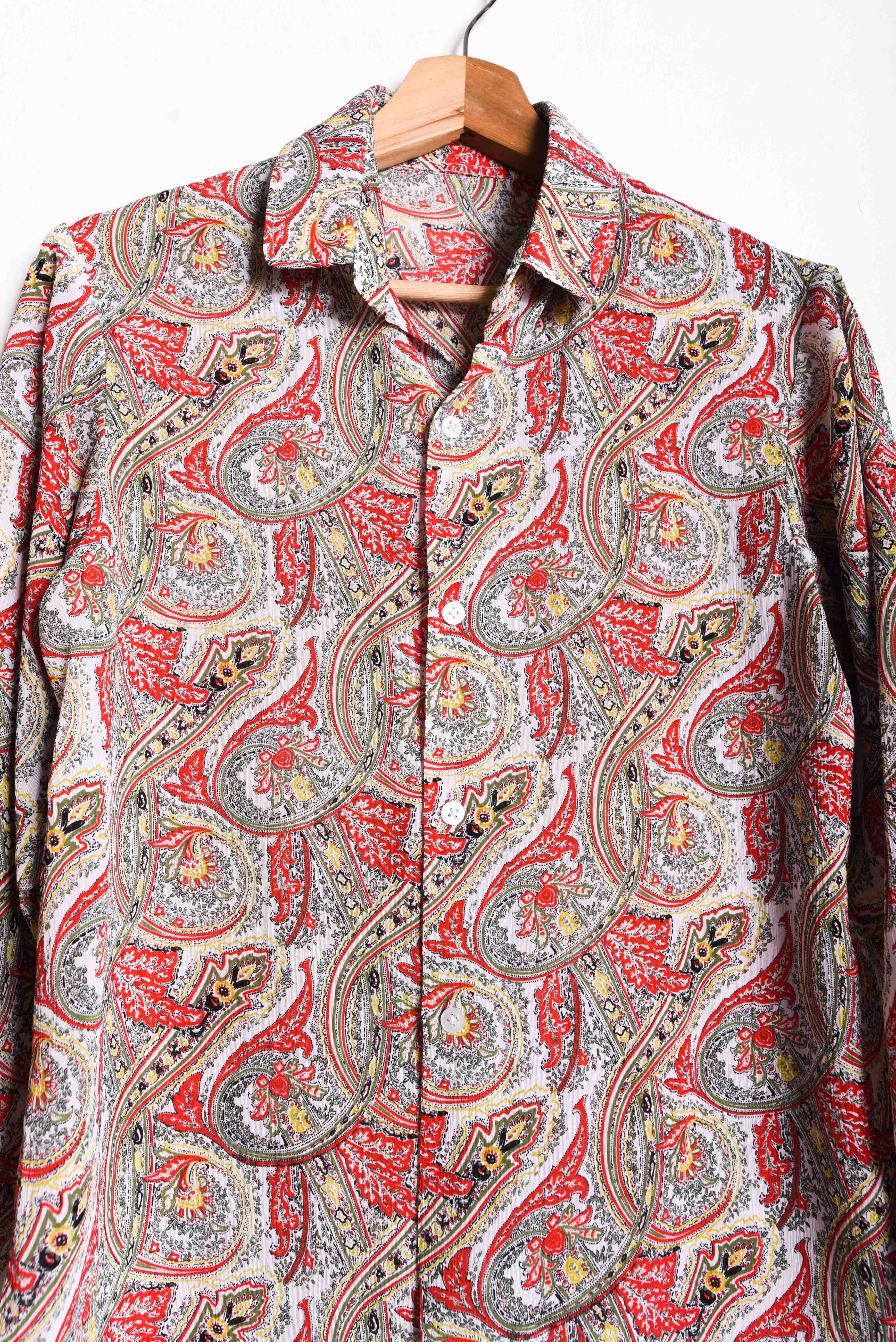 Blusa red paisley 90s