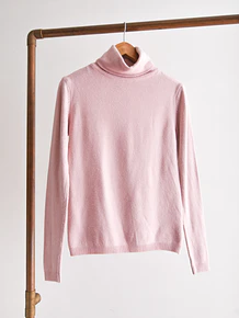 Turtleneck rosa pastel