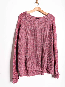 Chaleco rosa jaspeado Topshop