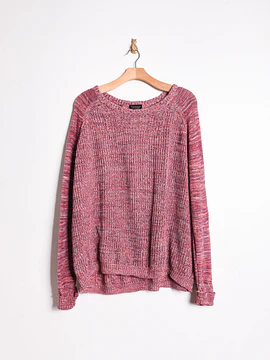 Chaleco rosa jaspeado Topshop