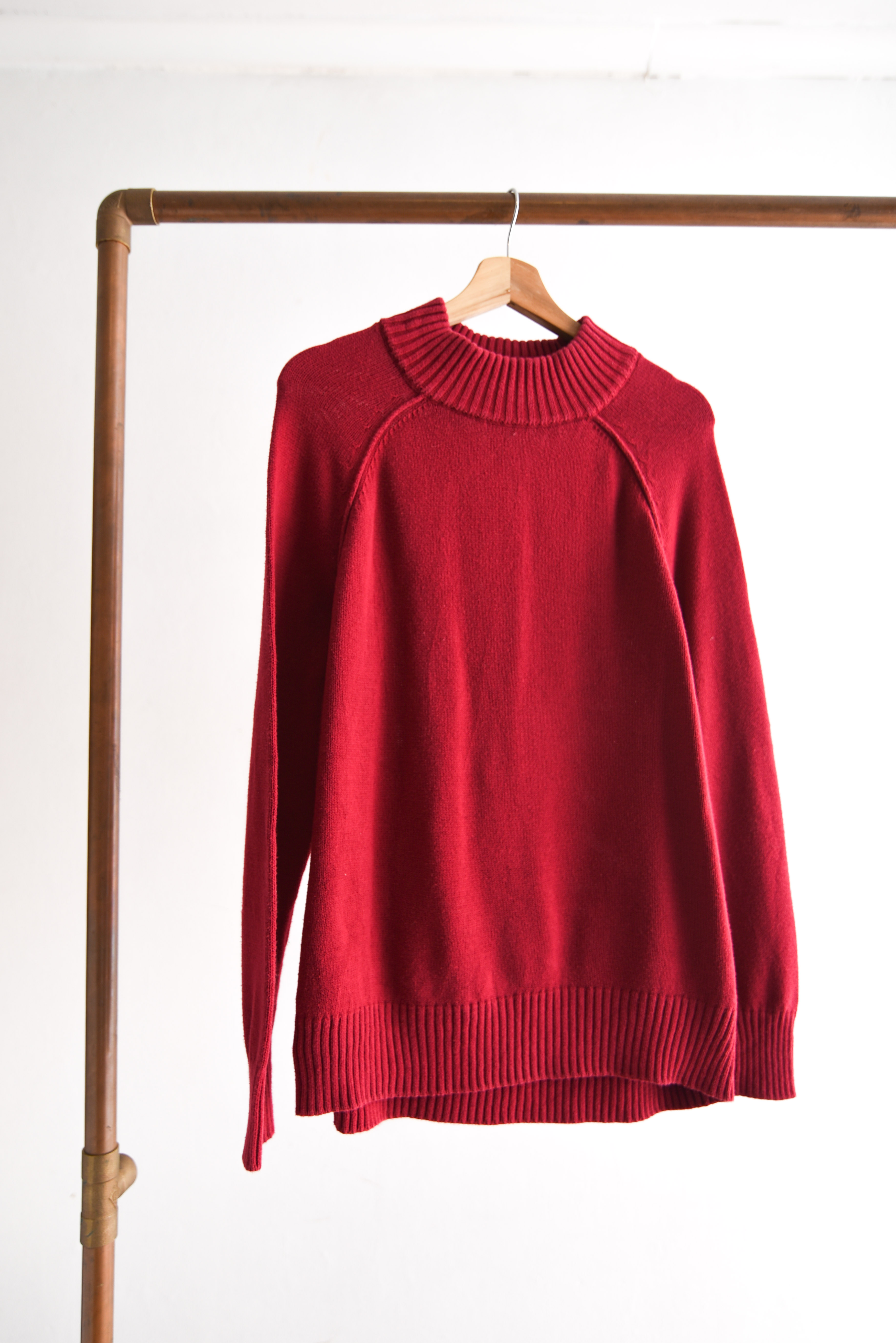 Chaleco rojo cuello alto