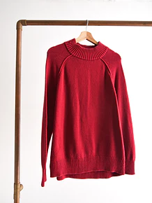 Chaleco rojo cuello alto